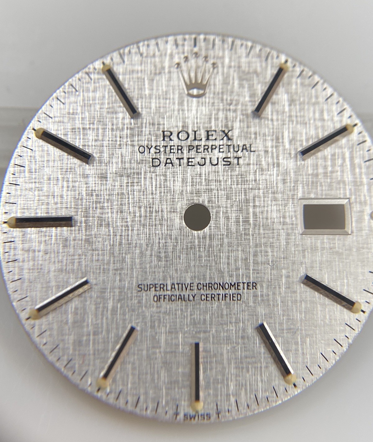 Genuine Rolex Datejust 36mm 16014 16200 16234 Cal 3035/3135 Silver Linen Dial