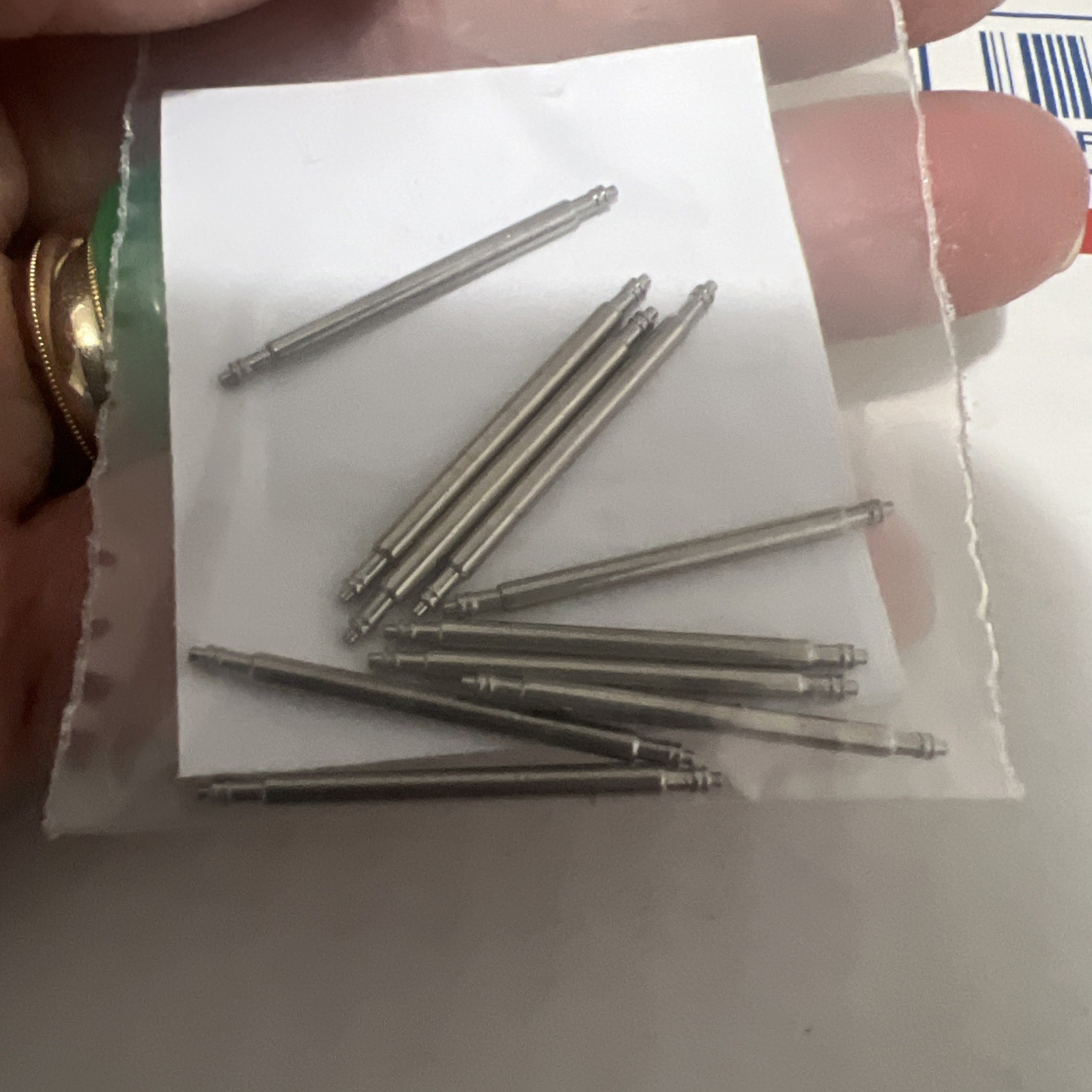 1 Pair Watch Band Spring Bars-Stainless Steel Double Flange 1.78-24mm-10 Pieces.
