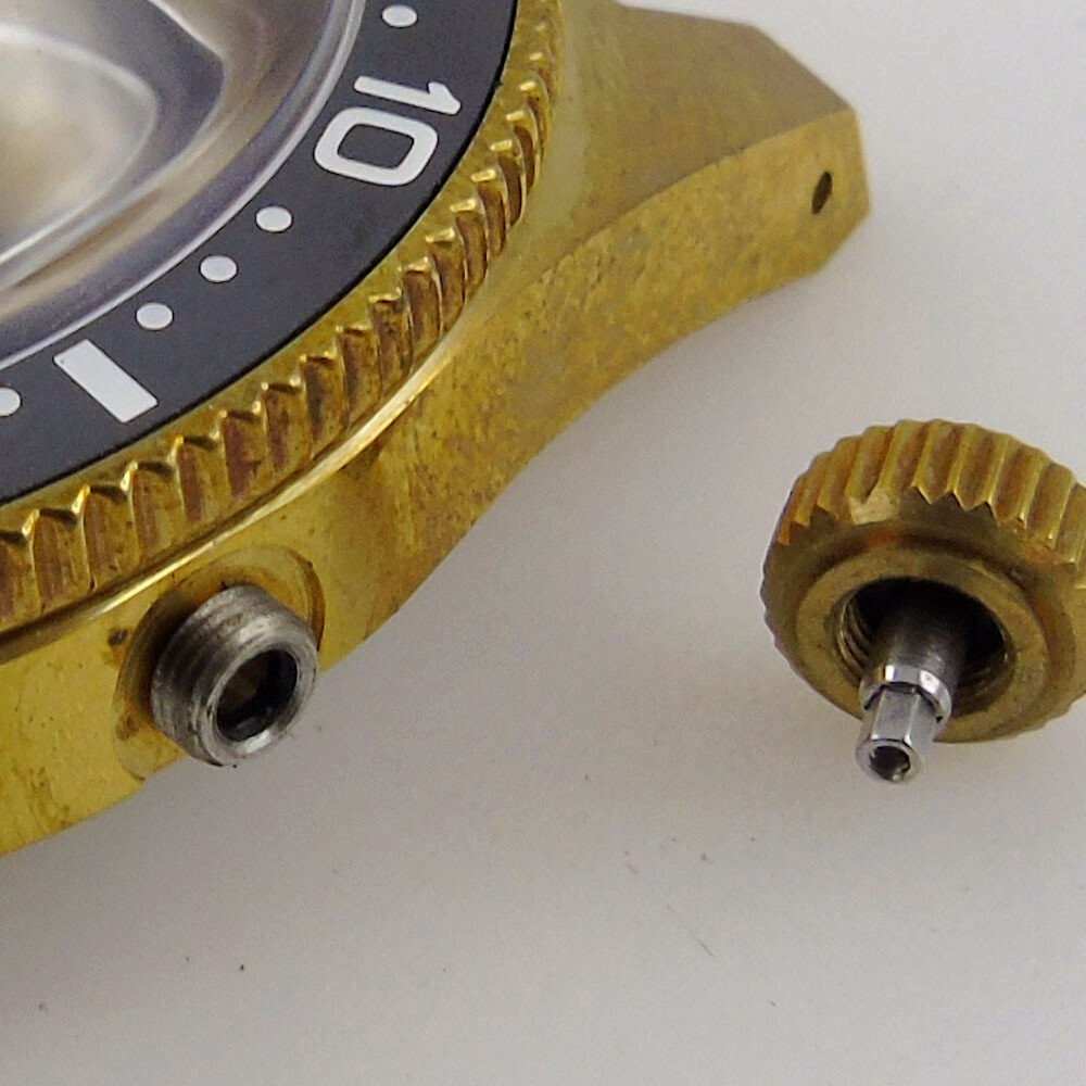 40mm ceramic bezel Watch Case bronze case fit NH35A NH36A 300M water resistance