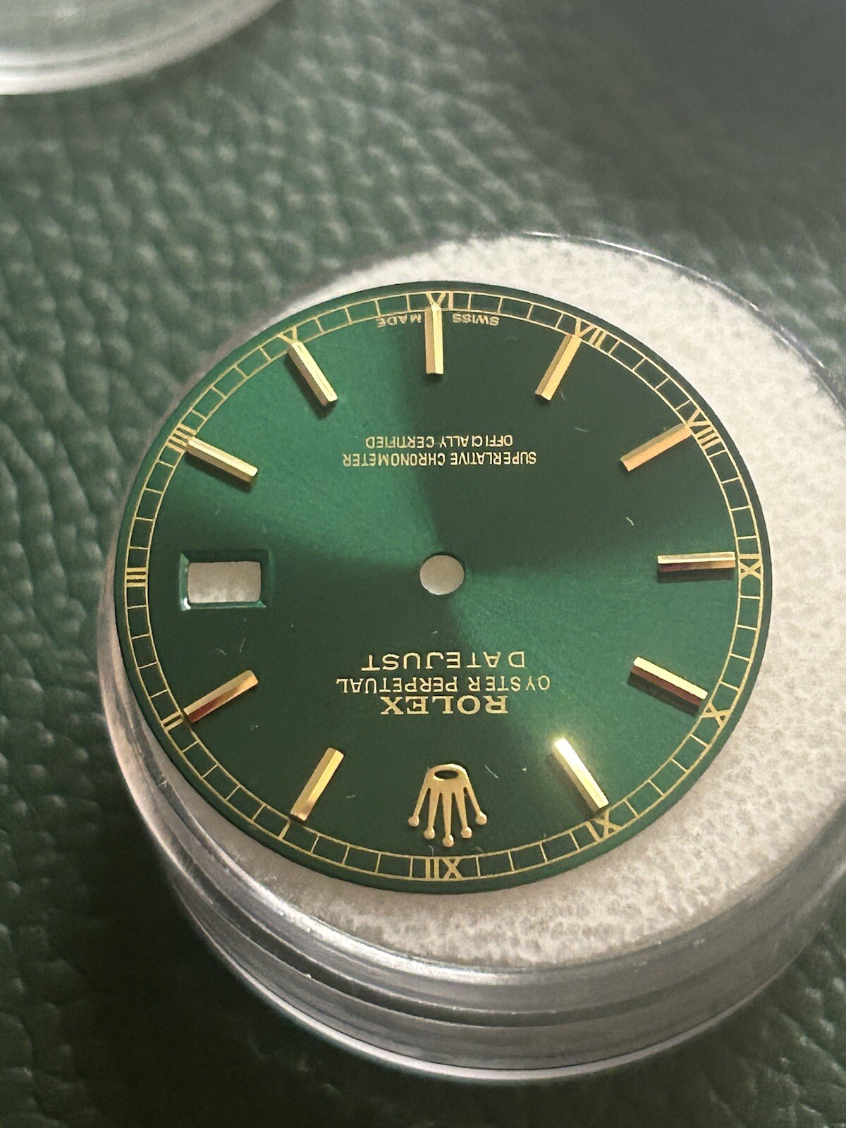 Rolex Mens Datejust Custom Green Stick Dial For 36MM Models 16013 16233 116233