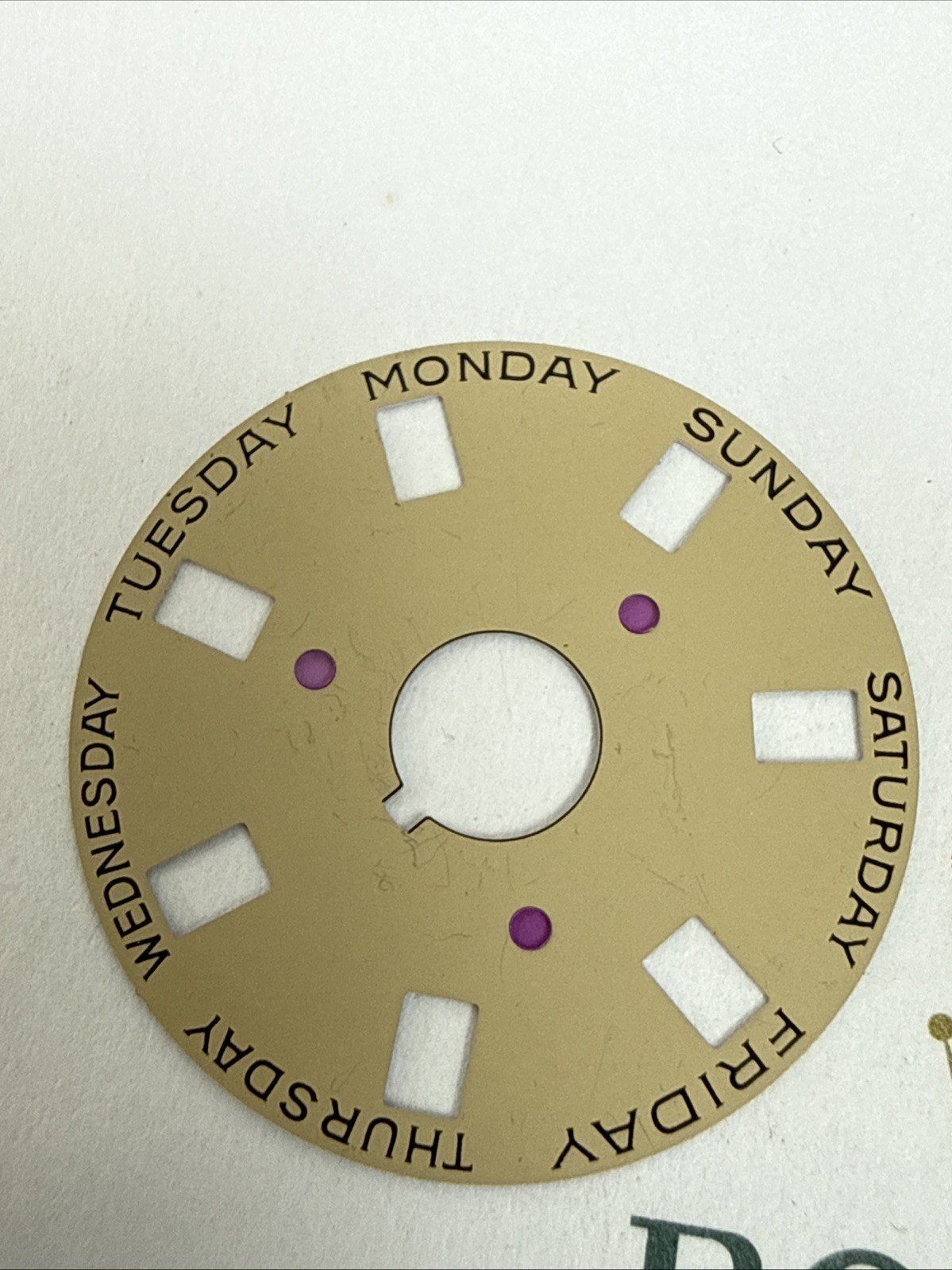 GENUINE Authentic Rolex 1555 8017 Day Disc Champagne Perfect Condition