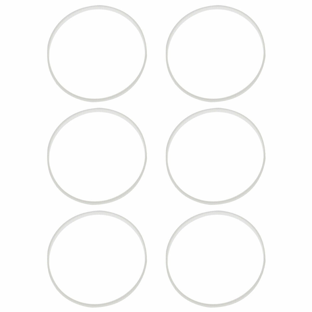 Set Of 6 2.50mm Clear Replacement Crystal Gaskets For Rolex Submariner