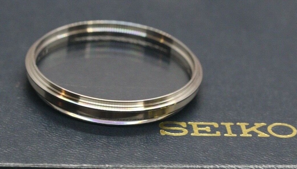 New Bezel W Glass Crystal Seiko Jumbo 6138-3002 6138-3005 6138-3003 365V06GNS