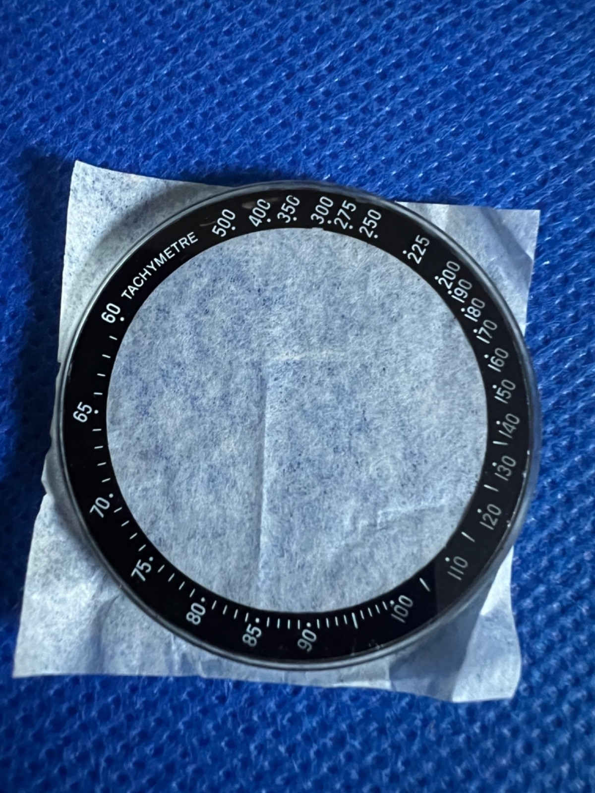 Omega original unused black 37mm Speedmaster bezel and glass 37mm 063TN5146TA