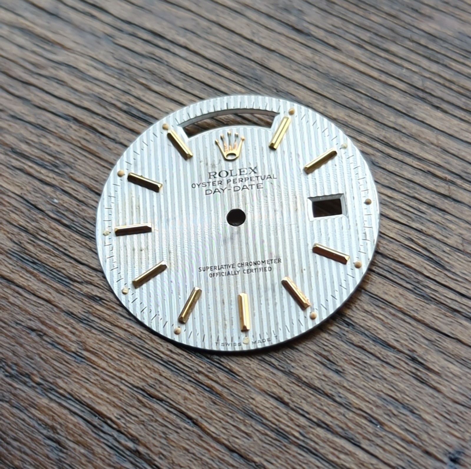 Rolex Oyster Perpetual Day Date 18038 Tapestry Dial Part Used (N44)