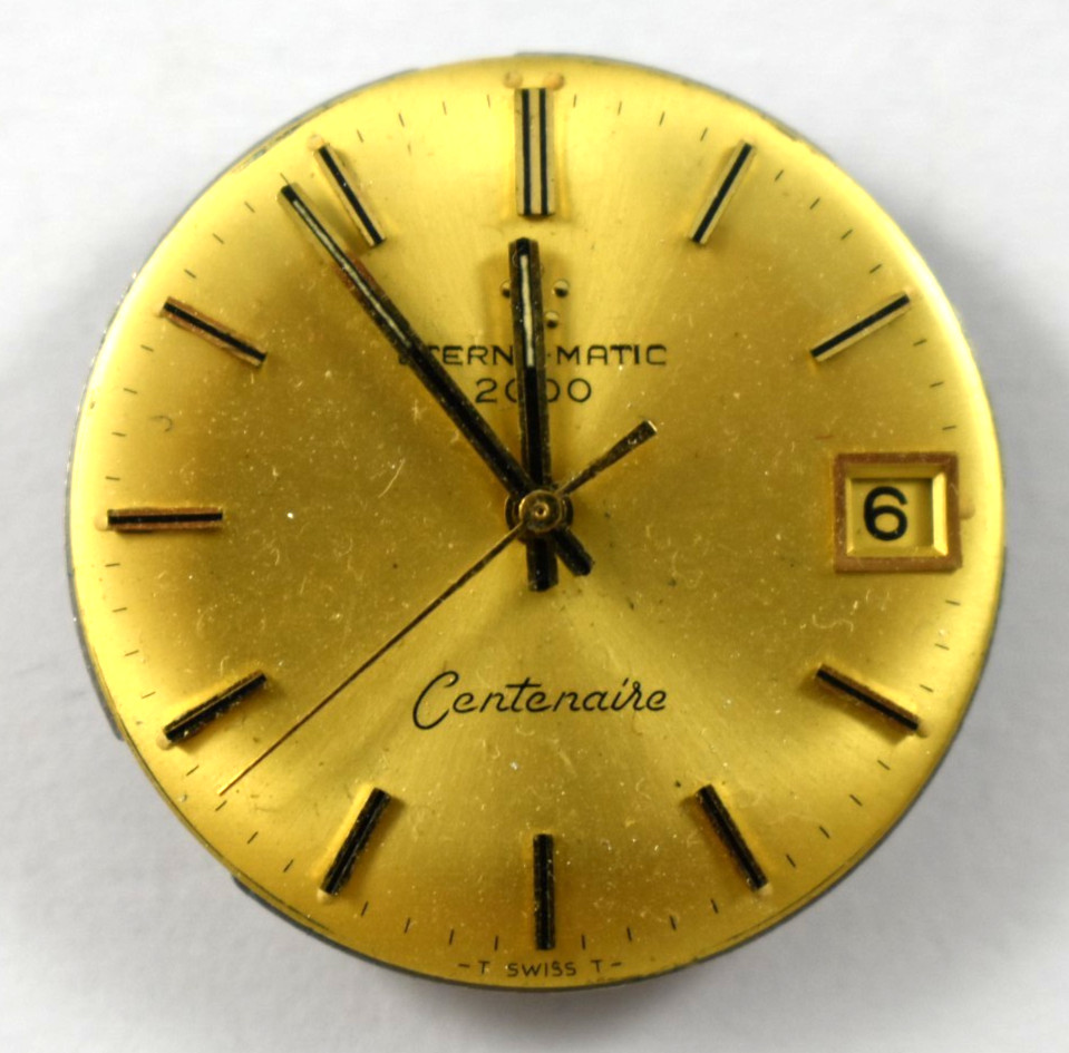 Vintage Eterna-Matic 2000 Centenaire 1481K Wrist Watch Movement lot.ek