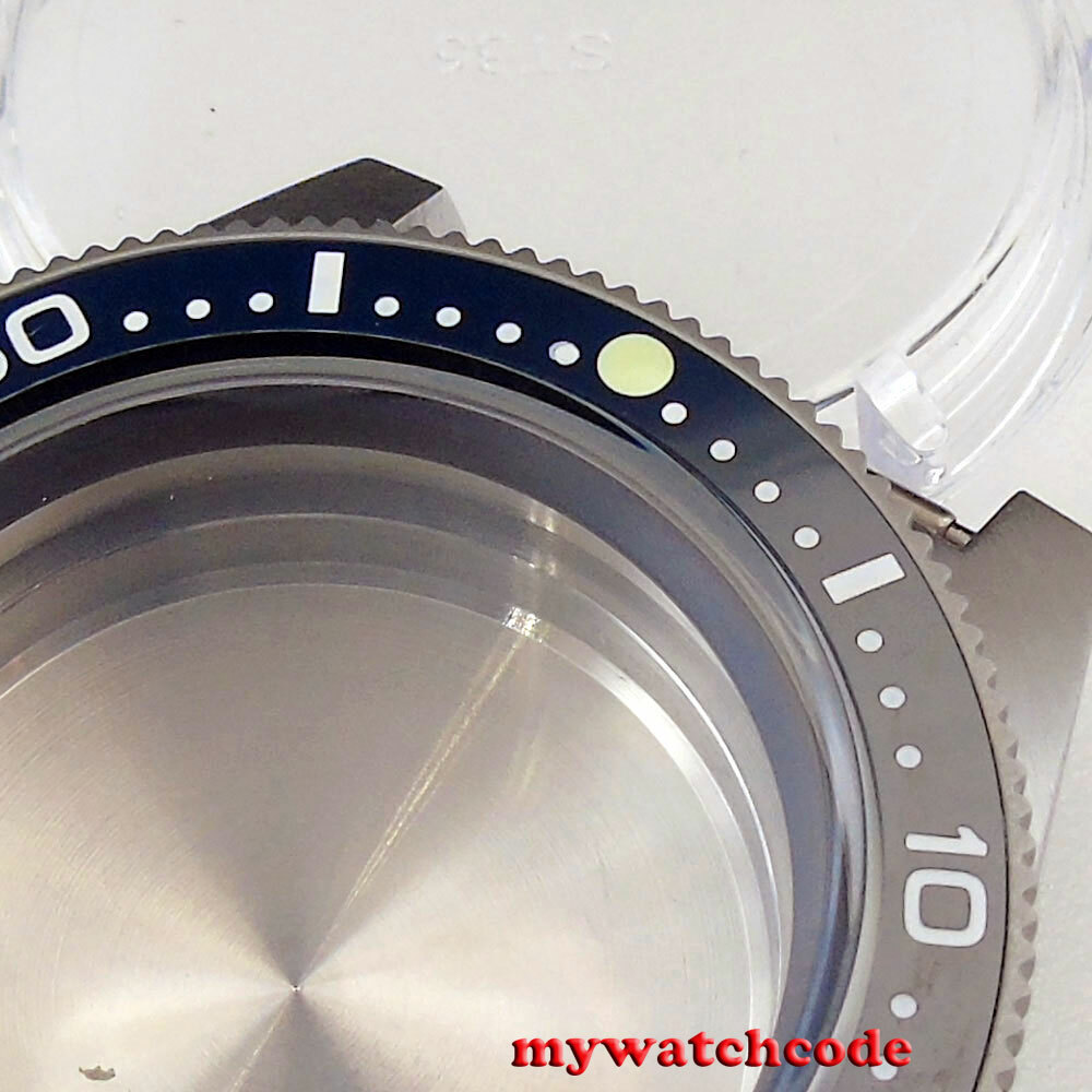 40mm Bow Sapphire Glass Watch Case Fit Seiko 62Mas NH34 NH35 NH36 7S26 ETA 2824
