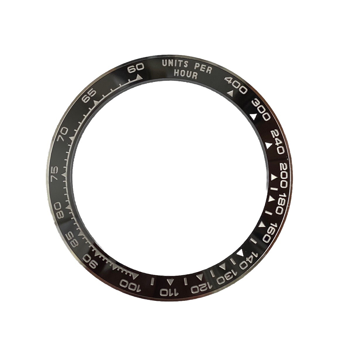 Complete Bezel Insert for Rolex Daytona 126500LN Black Ceramic & Stainless Steel