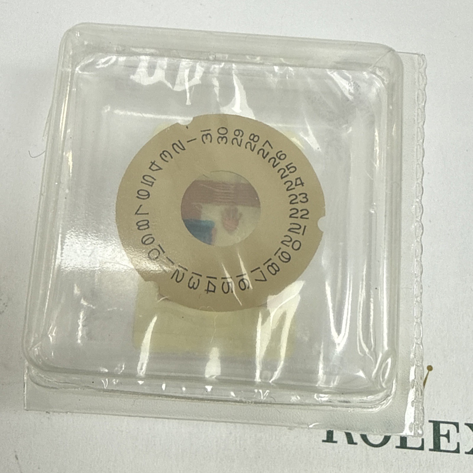 GENUINE Authentic Rolex 1555 8016-1 Date Disc Champagne New Sealed