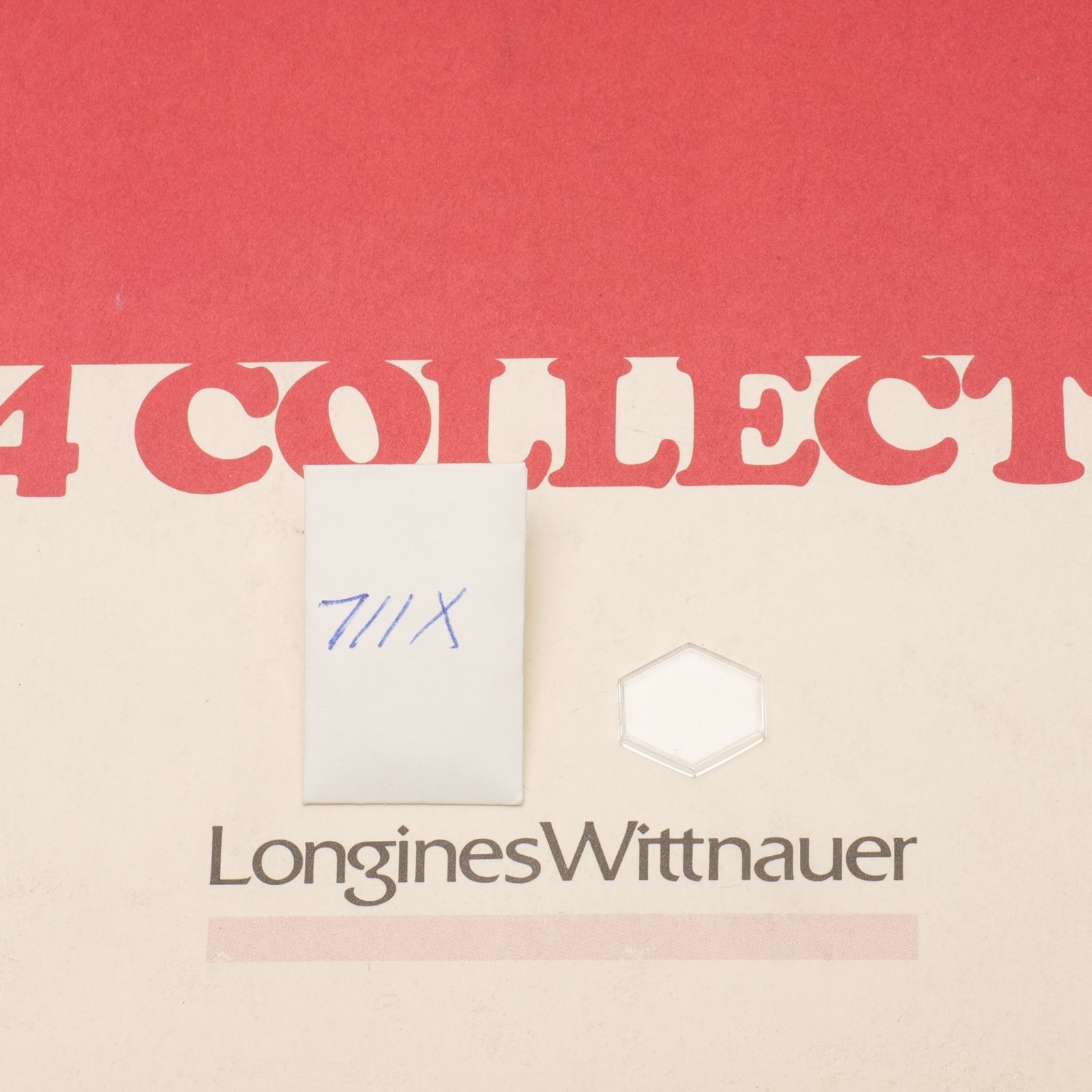 Longines Wittnauer 711X Watch Crystal Part 16.8 x 15.6mm Watchmakers (G17D23)