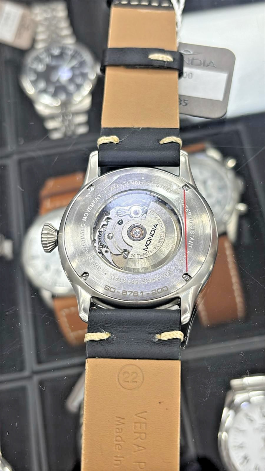 Mondia watch ref. S0-6781-200 Automatic Swiss Made Men 41mm Black New
