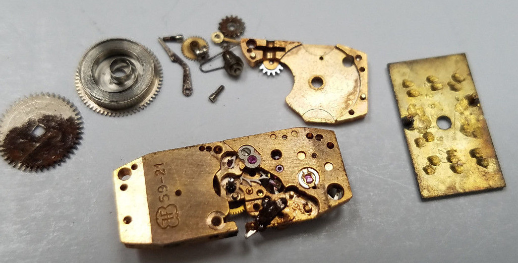 Vintage Watch Movements Dial Parts Lot AS-IS > FOR PARTS / REPAIR <