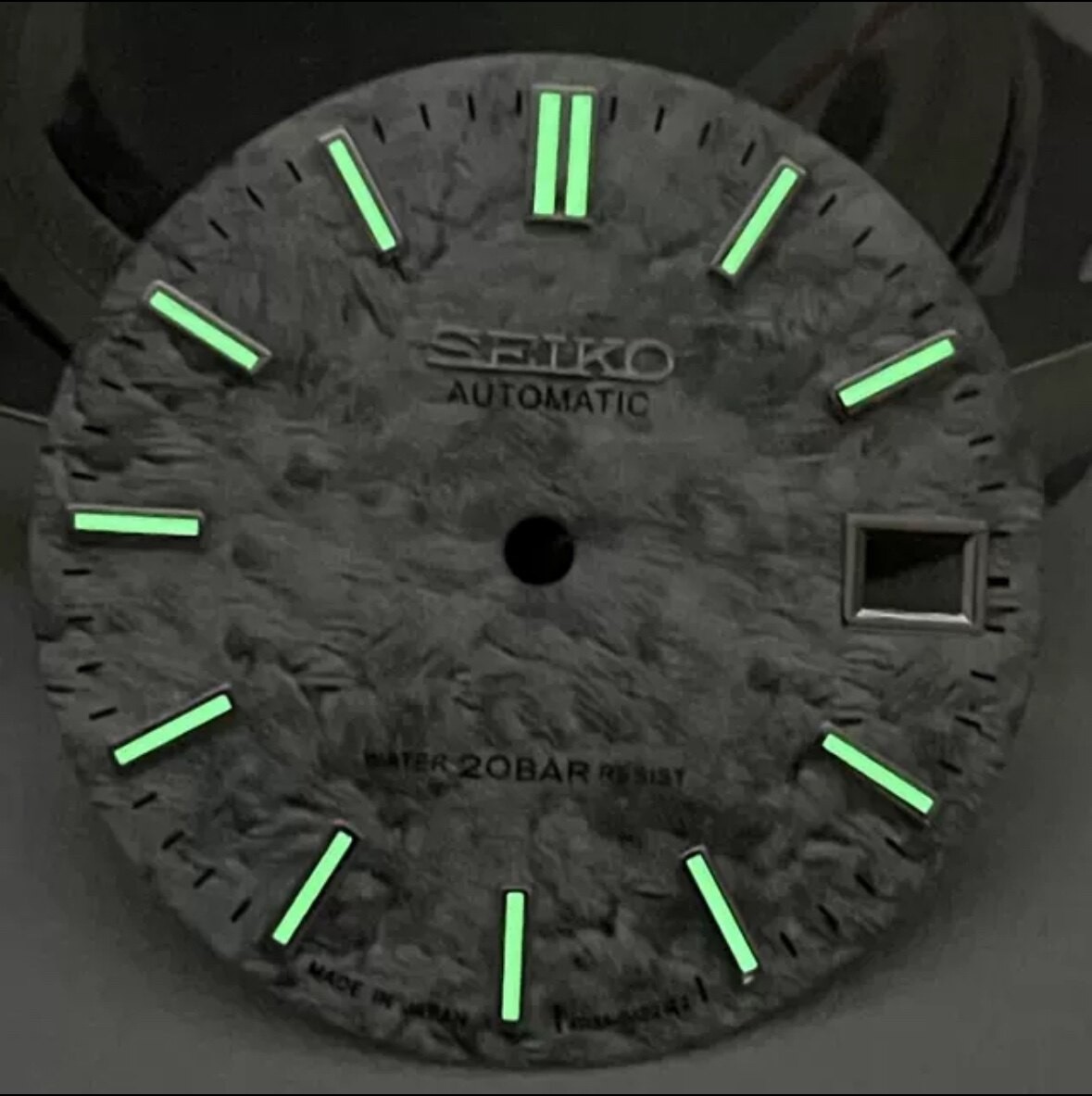 28.5mm Diving Watch Dial Green Lume for Nh35 Nh36 4R Movement Watch Parts