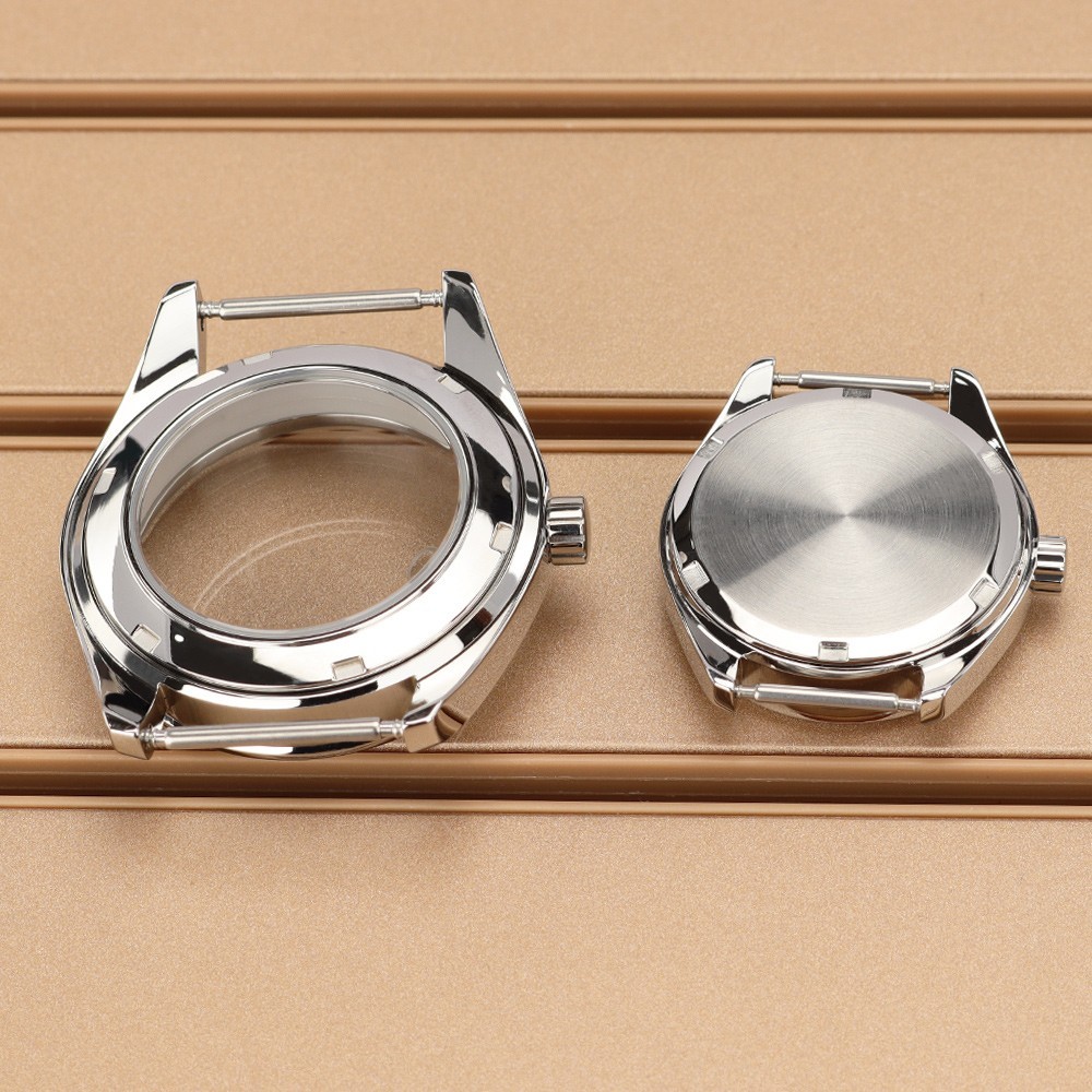 39.2mm/30.3mm Pilot Watch Case Smooth Bezel For Seiko NH35 Miyota 2035 Movement