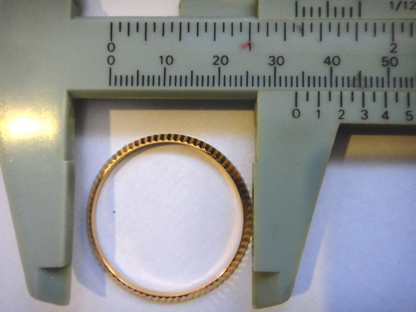 Bezel Ring fits Rolex 16014 Date men’s Oyster Datejust s steel gold Color 34mm