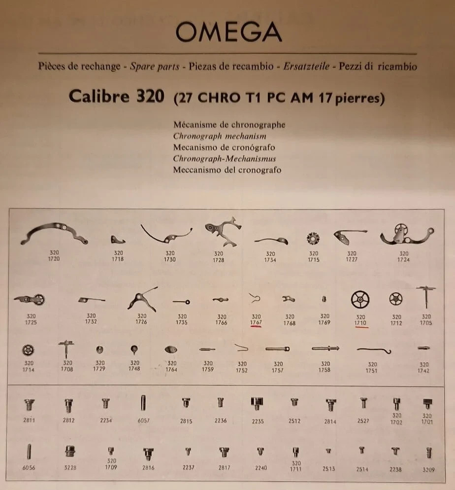 Omega Chronograph Vintage Cal. 320 – 321 for parts!