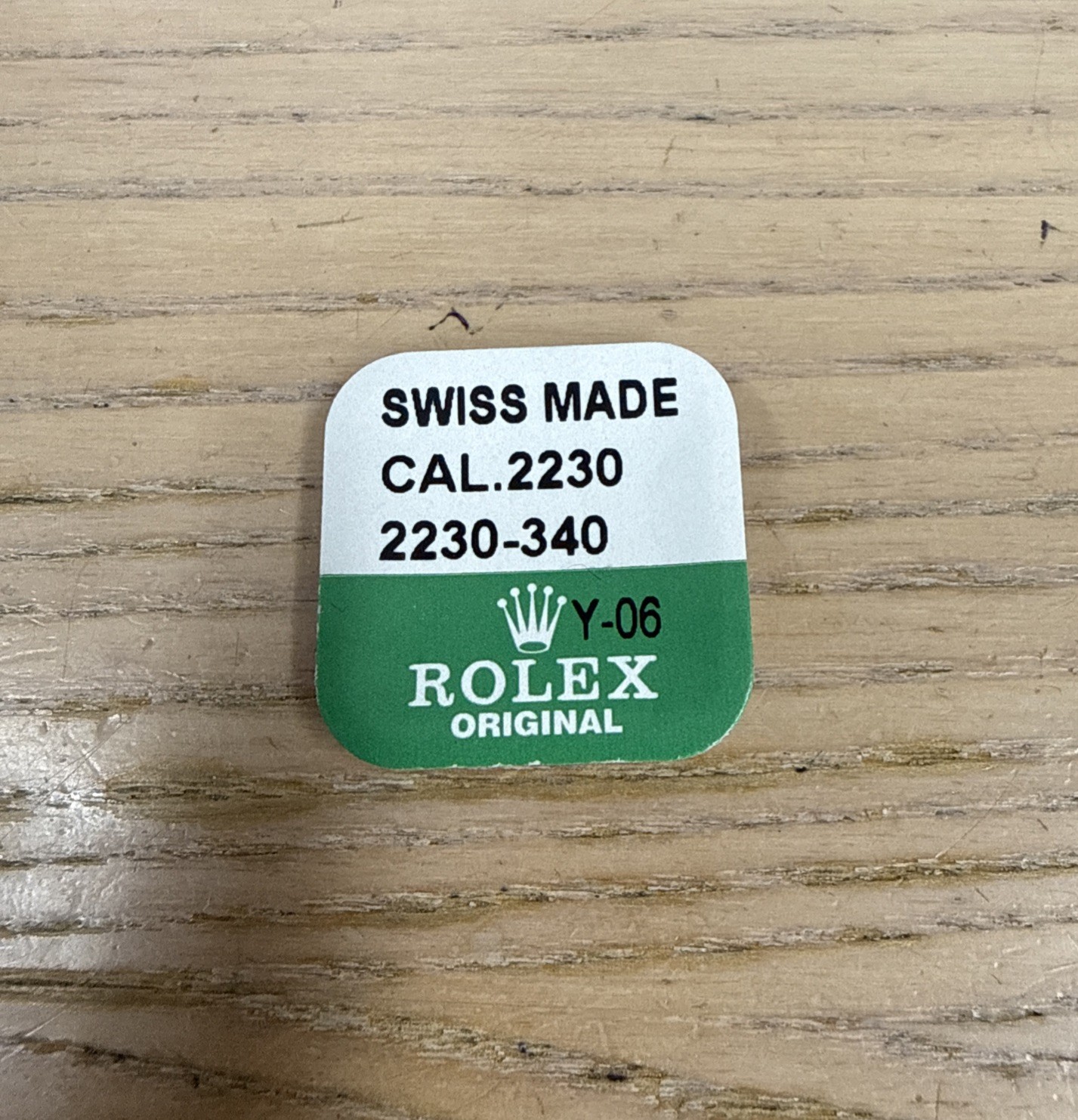 Genuine Rolex 2235 2230-340 Third Wheel, New Sealed Package