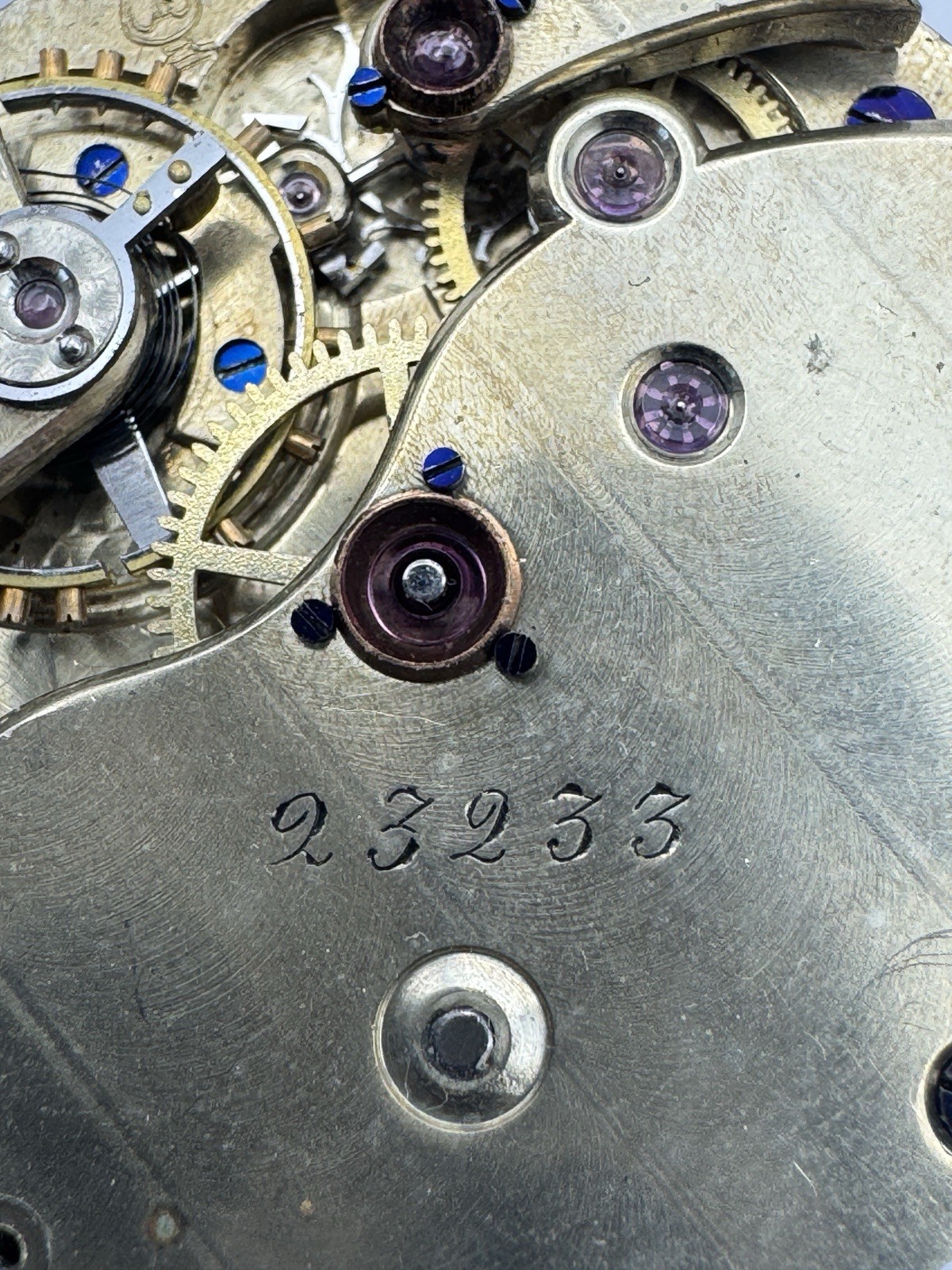 Vintage Agassiz? Harp Hallmark High Grade Pocket Watch Movement – Runs