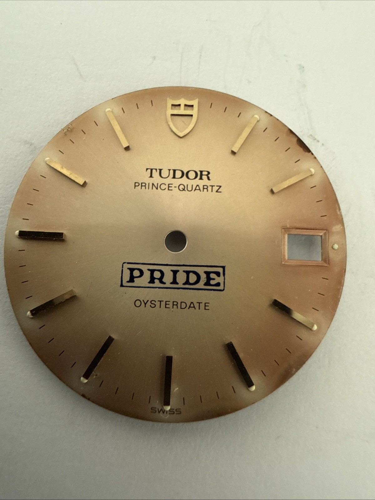 Tudor “Pride Logo” Vintage Prince Quartz Oysterdate Tropical 26.8mm Dial e12422