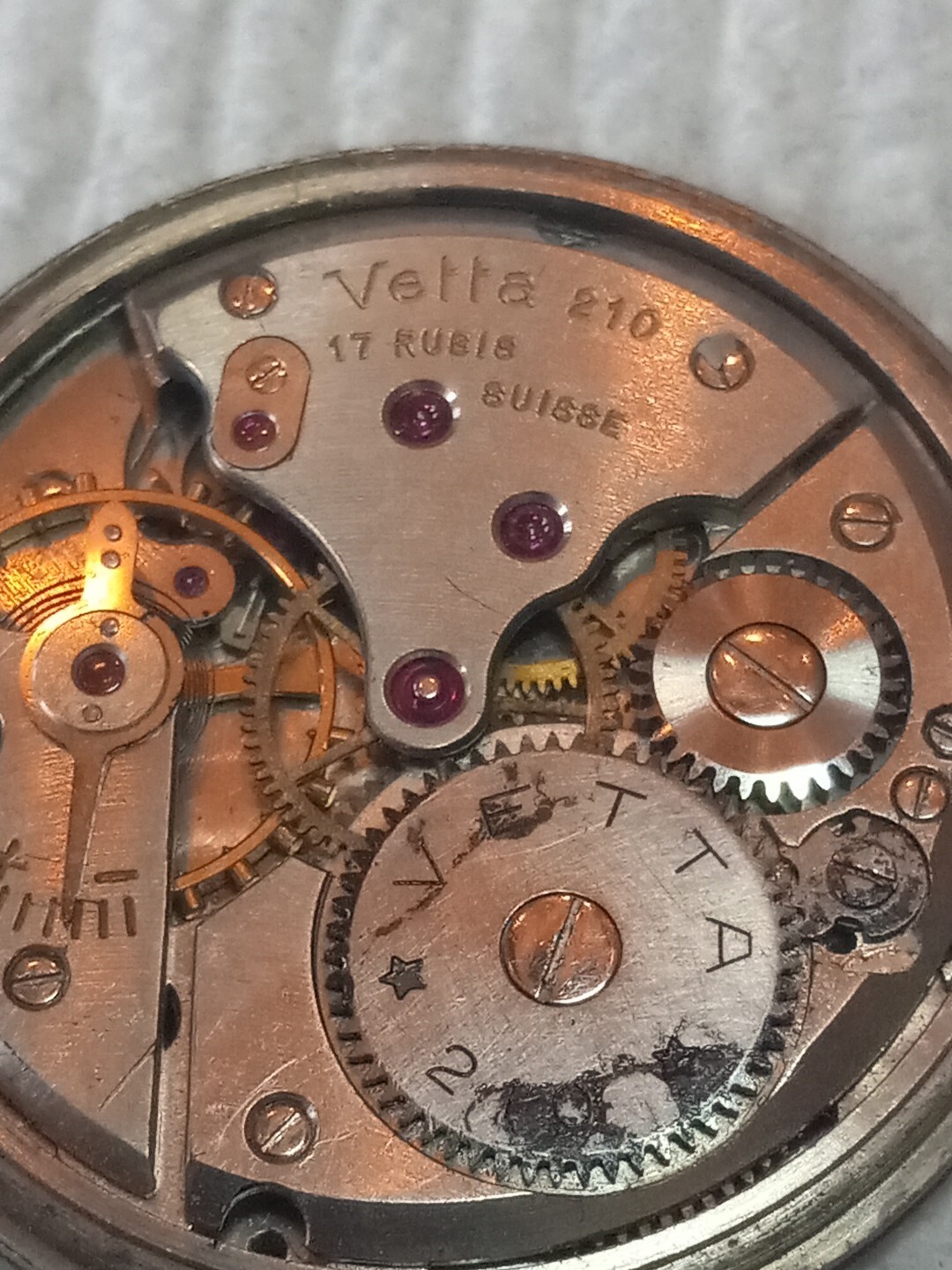 VINTAGE MEN’S VETTA 210 WRIST WATCH MOVEMENT, As Is