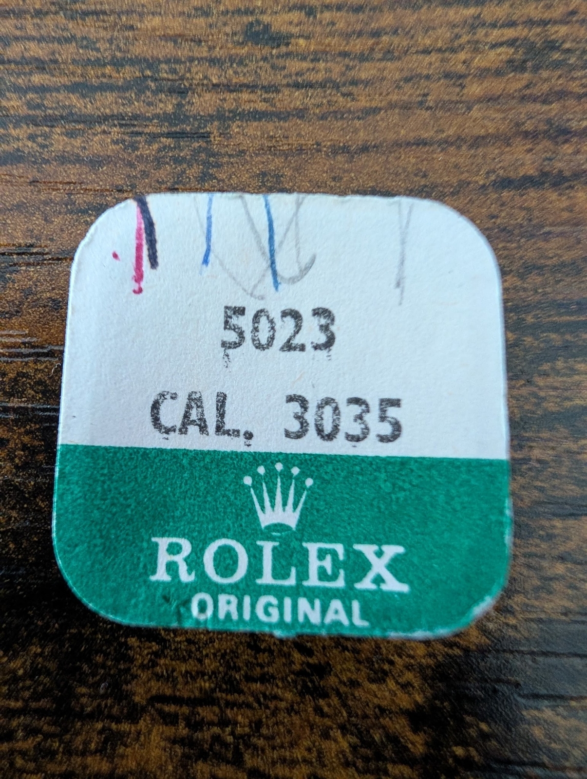 ROLEX- SMALL PLATE FOR STUD HOLDER – FACTORY SEALED- CALIBER 3035 PART 5023