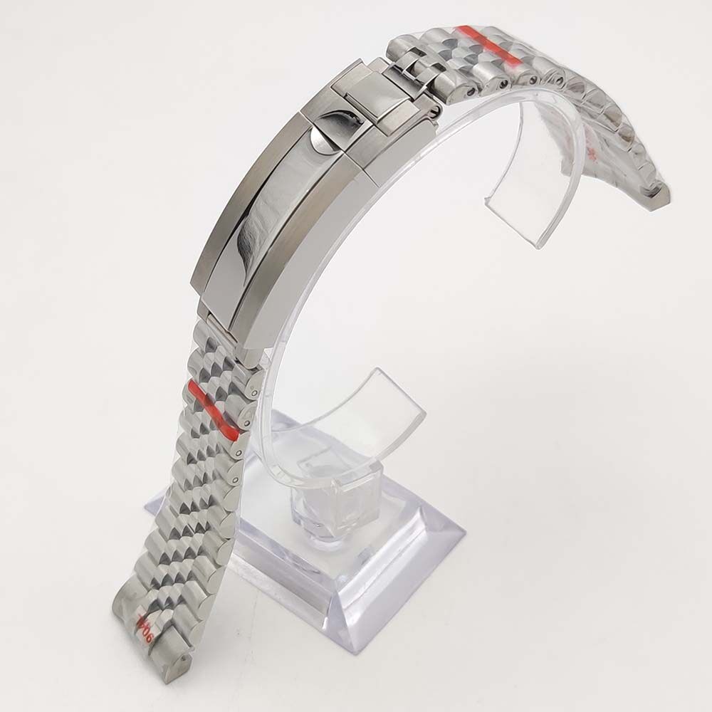 20mm Stainless Watch Strap Folding Clasp Strap Adjustable Strap Watch Accessorie