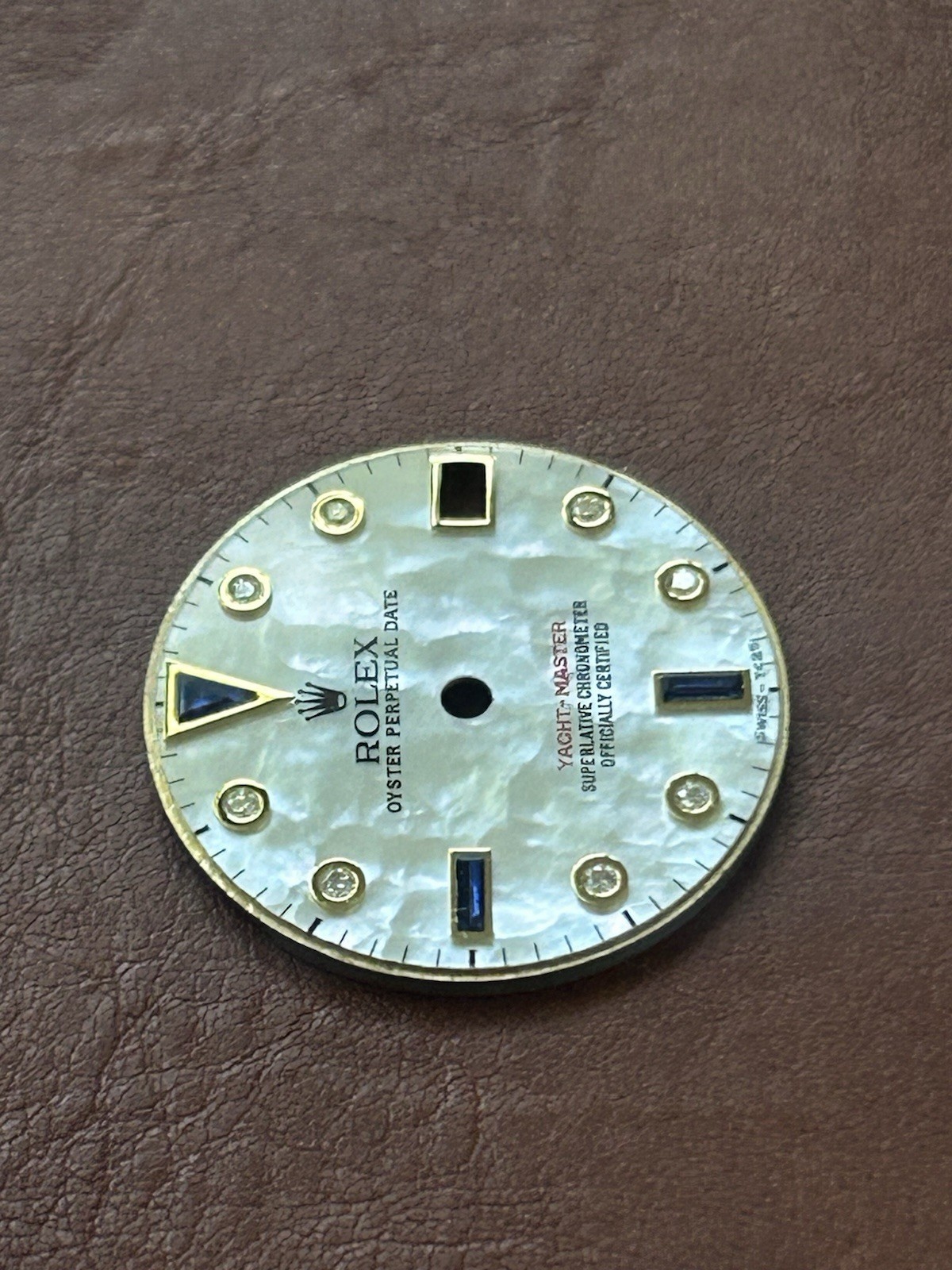 Rolex Midsize Yacht-Master 68623 168623 Custom MOP Diamond Dial With Sapphire