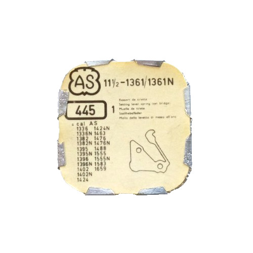 AS 1361 Setting Lever Spring Set Bridge watch part 445/665 *SEE INTERCHANGE LIST