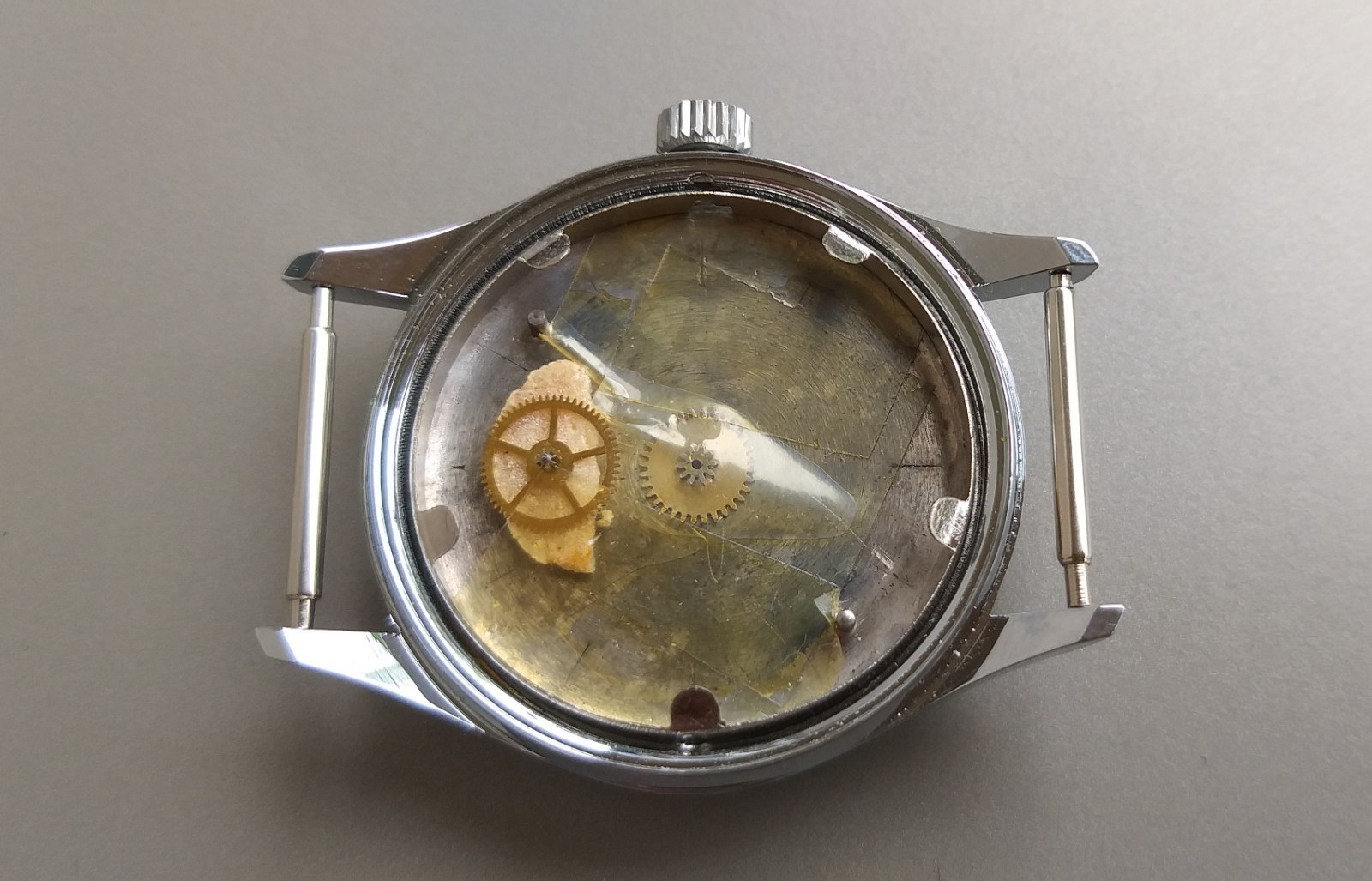 AS 1130 or FHF 30 Watch Case + Dial for 13”’ Movements Vintage 35mm NOS Swiss