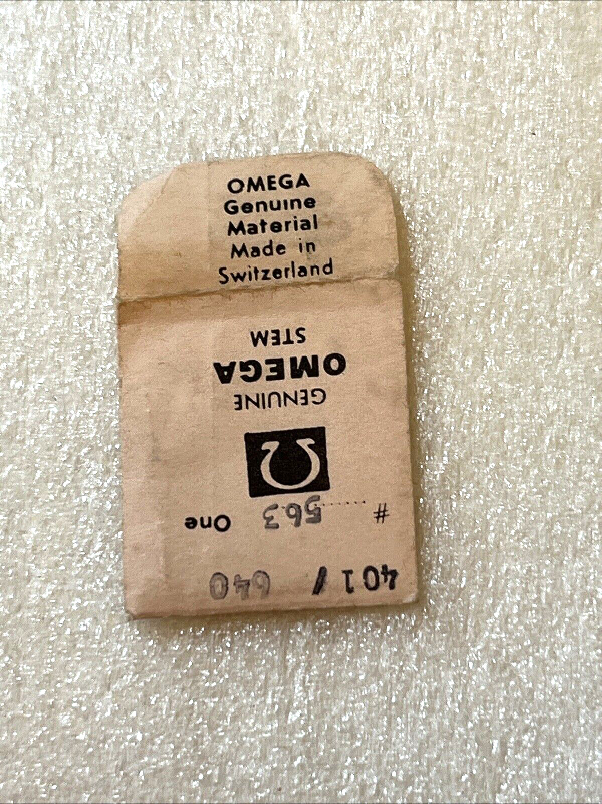 Omega Watch Stem 563 401 / 640 Unused Old Stock Open Pack Original Swiss Made