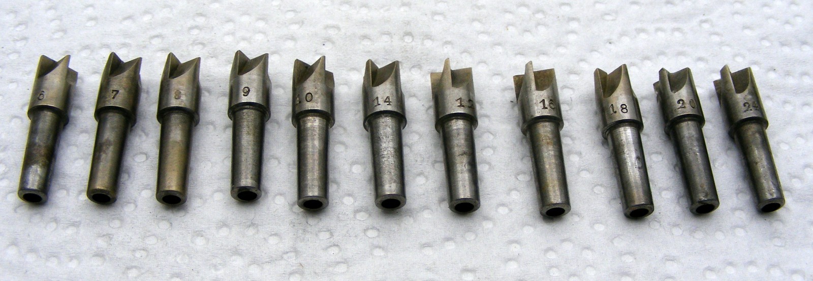 Vintage Pivot cutter set of 11 pieces,4.5 shank watchmaker Lorch/ Boley lathe