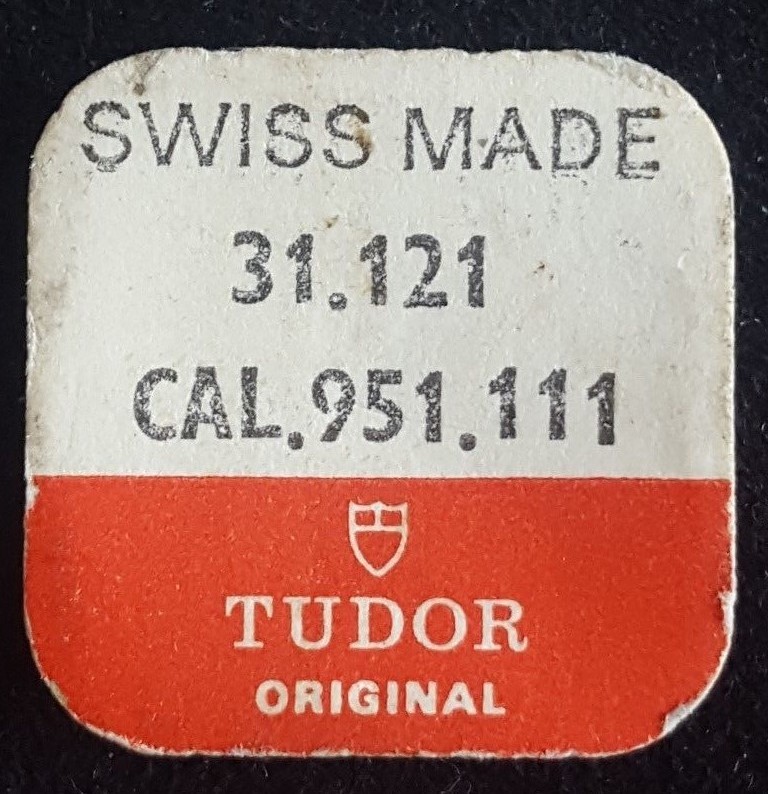 Tudor Caliber 951.111 Part Number 31.121 (Sliding Pinion)