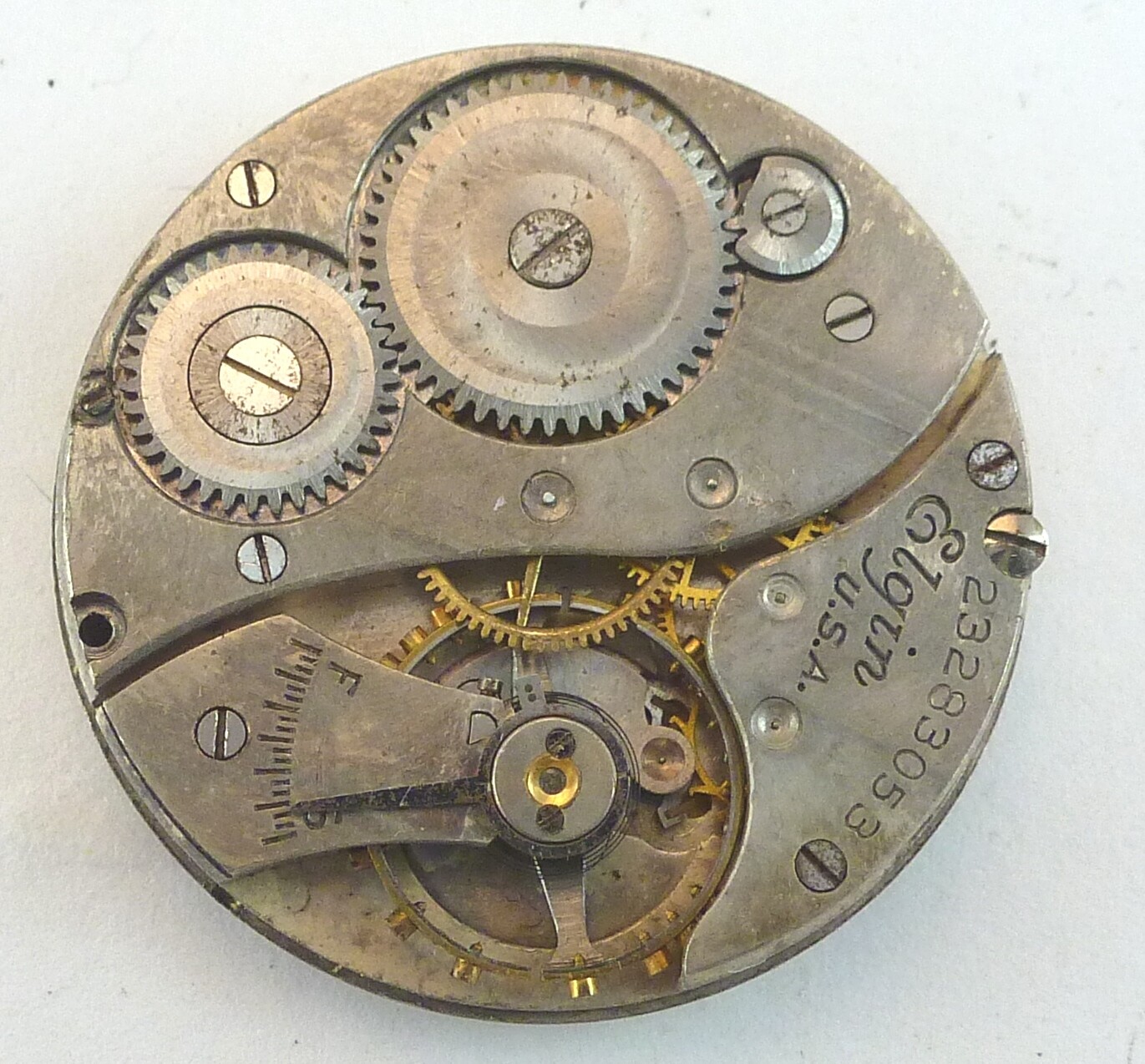 Vintage Elgin 431 Pocket Watch Movement – Parts – Repair