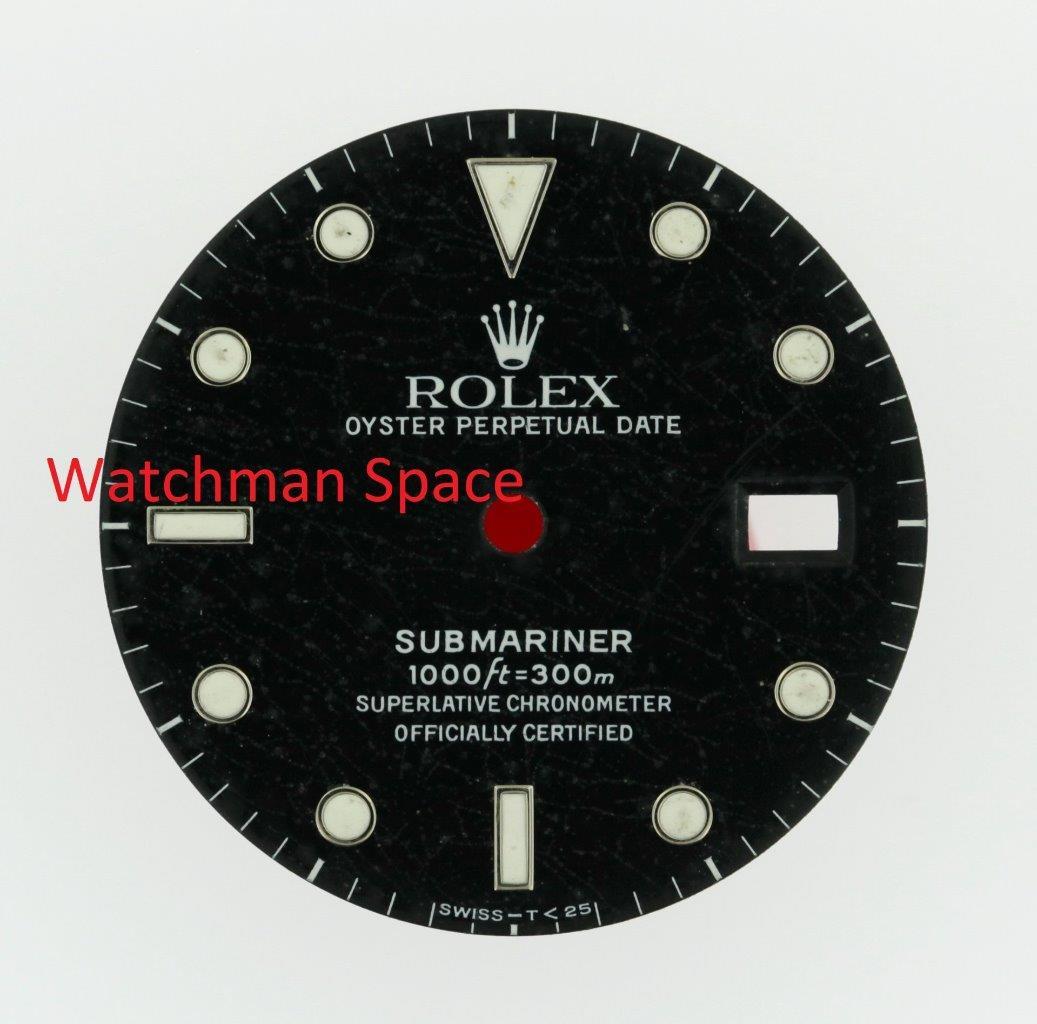 Vintage Men’s Rolex Submariner Date 40mm Black Gilt Dial 16800 16610 S/S #D43