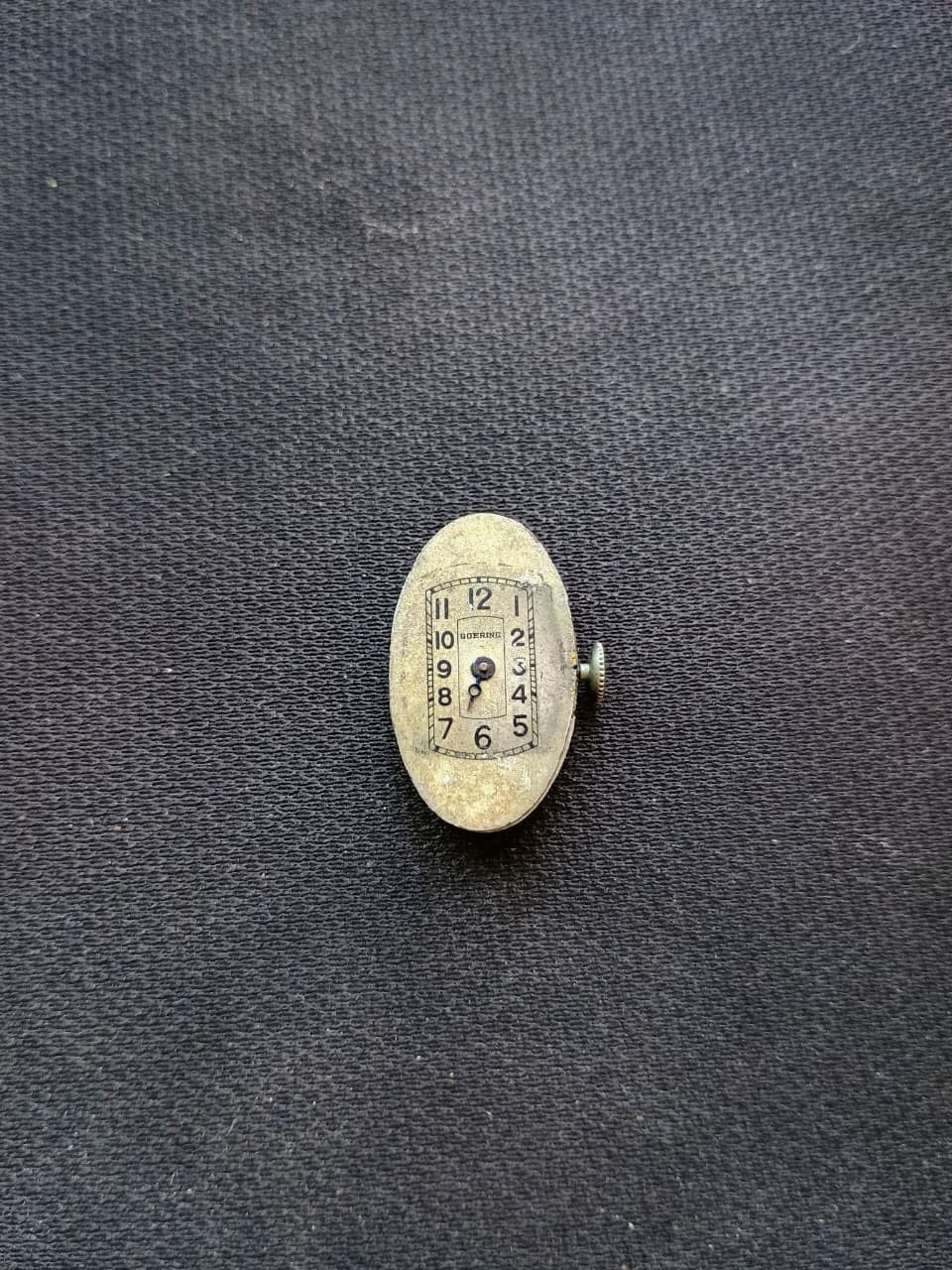 Vintage Rare Goering Swiss 17 Jewels 1960s Watch Mechanism (For Parts Or Repair)