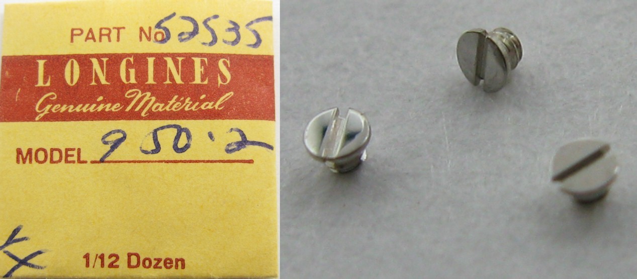 Longines L 950.2 setting driving wheel 52535 set of 3 screws * Quartz *