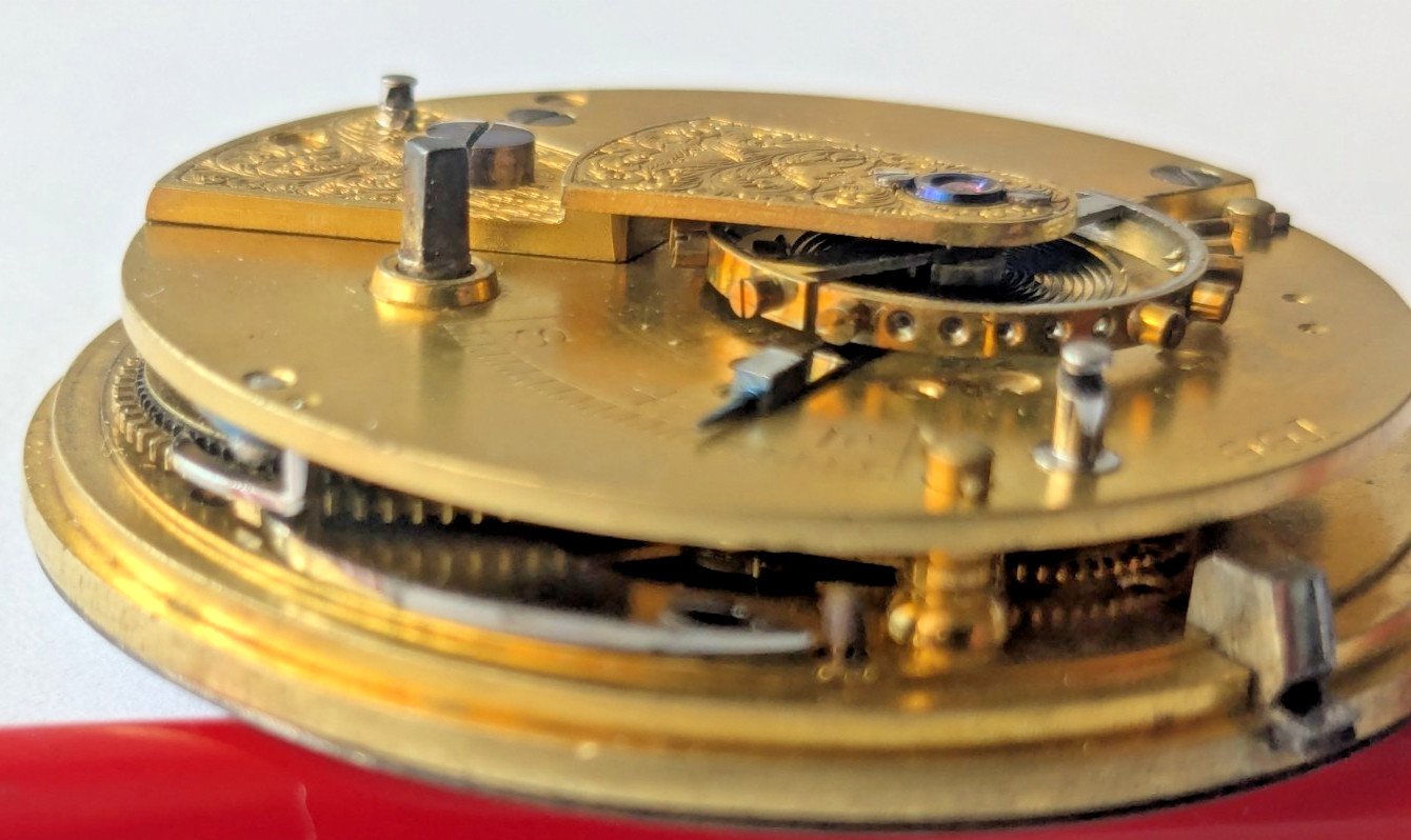 Antique T. Fattorini Skipton Pocket Watch Movement Hands Dial 45.1mm 41