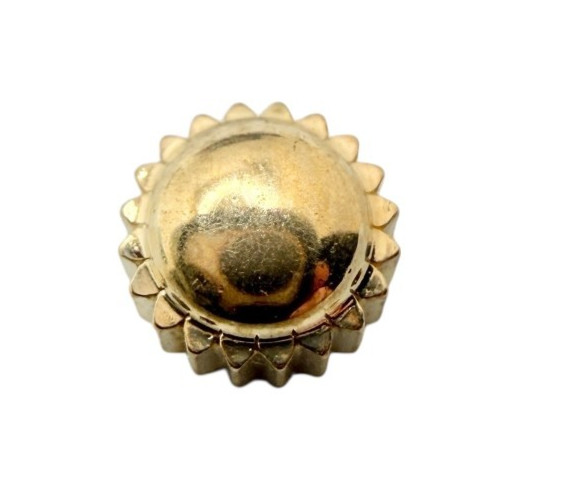 NOS VIntage 4mm Bulova Gold Tone Water Resistant Crown #158 Watch Part