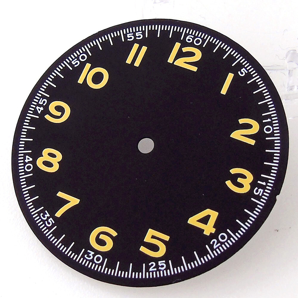 33.5mm Arab Number Watch Dial Face Green Luminous Fit NH35 NH36 ETA2824 PT5000