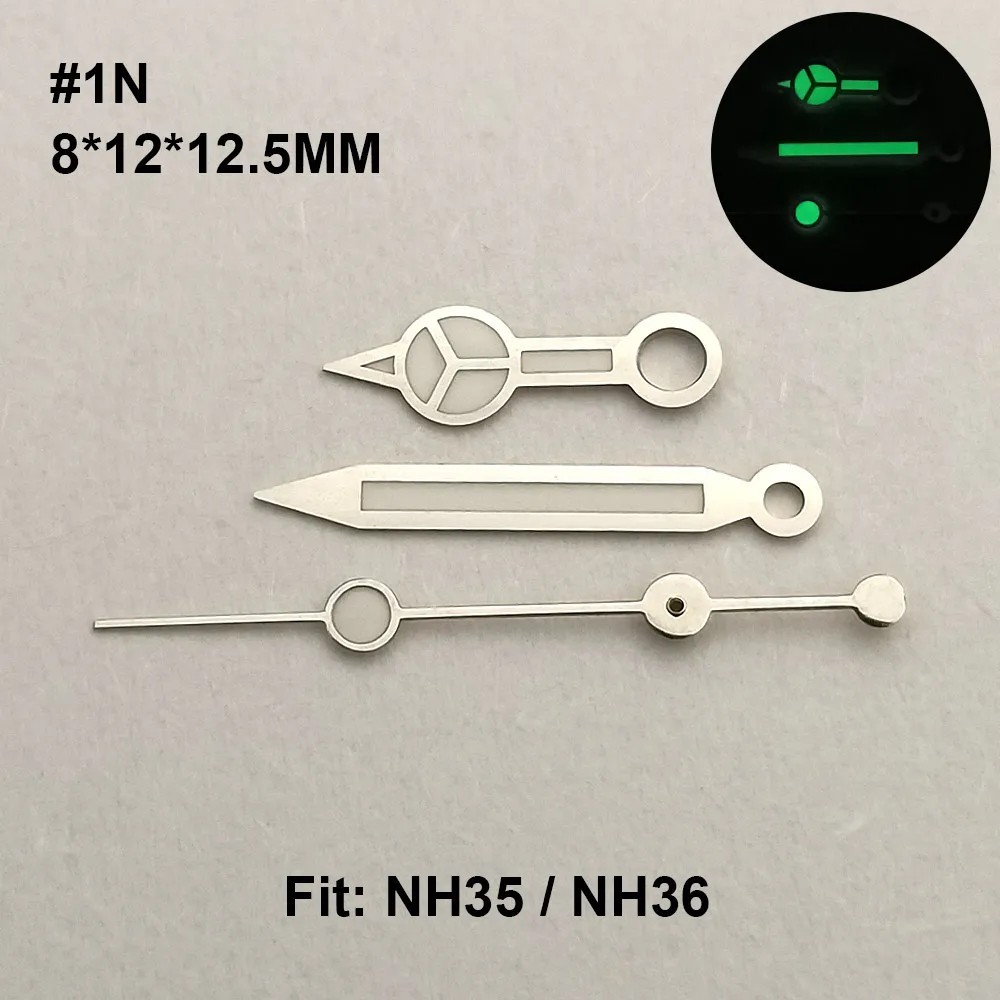 Watch Hands Luminous For NH35 NH36 Movement Mechanical Mod Parts Replacement