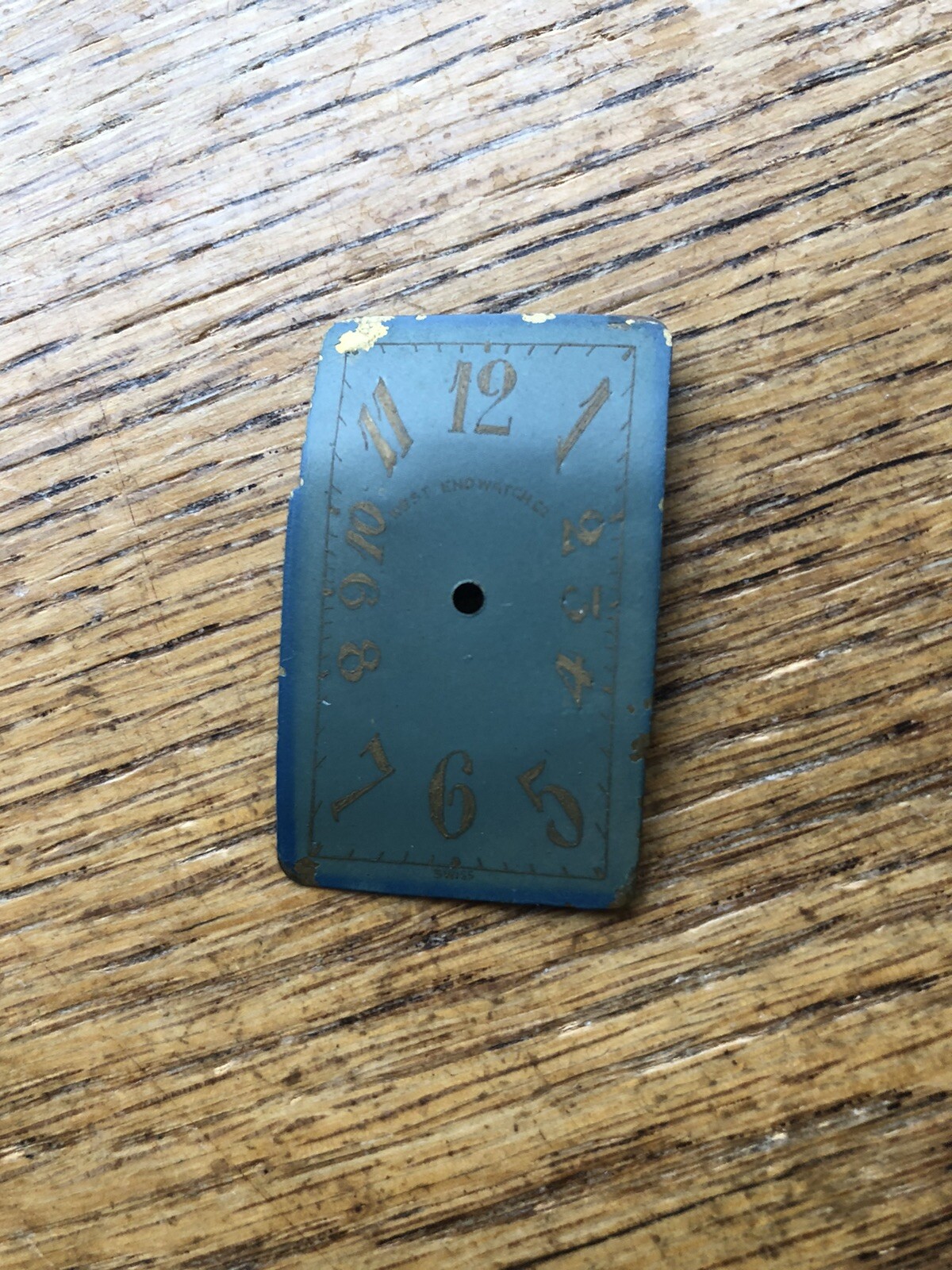 Vintage 1920’s West End Exploding Numerals Rectangular Wristwatch Dial