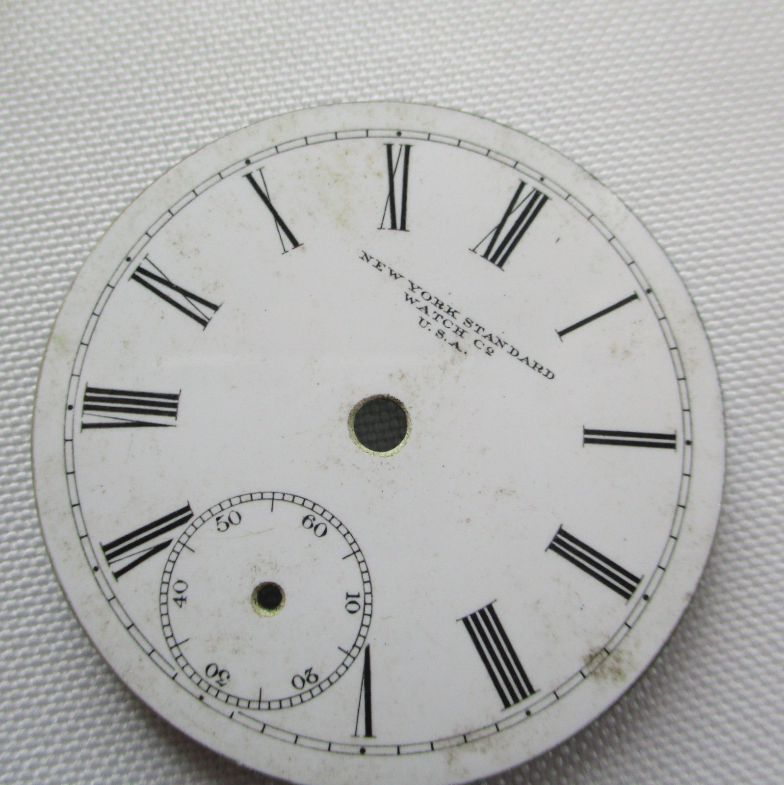 Vintage New York Standard Watch Co. U. S. A. Pocket Watch Dial 45 mm