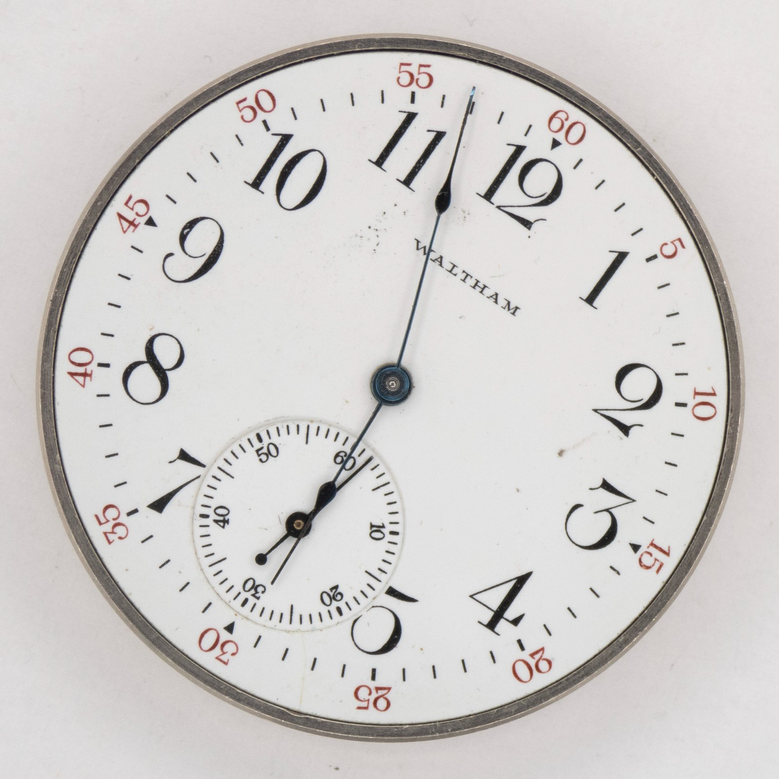 Waltham Grade No. 225 12-Size 17-Jewel Antique Pocket Watch Movement, Runs