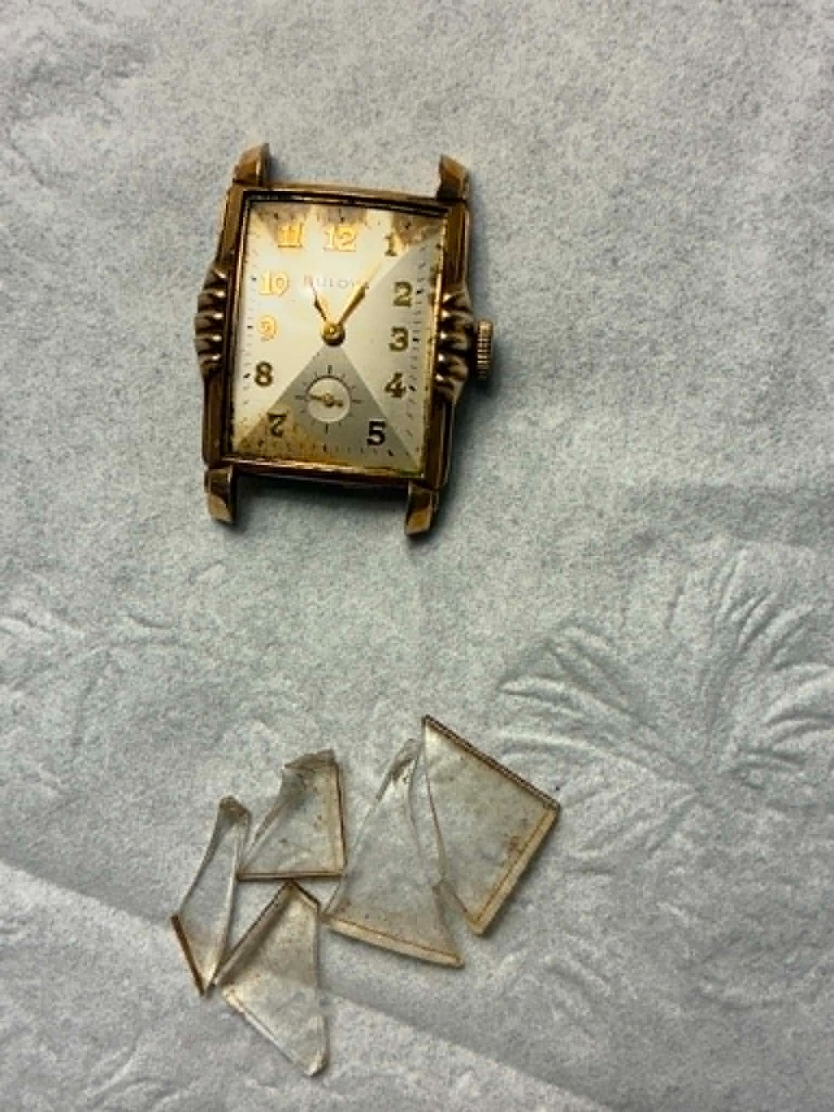 Vintage 1952 Bulova President Watch L2 – FOR PARTS OR REPAIR – Signed Crown