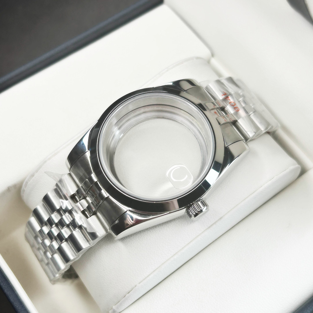 Bracelet Mod For NH35 NH36 Movement+36mm Stainless Steel Polished Watch Case