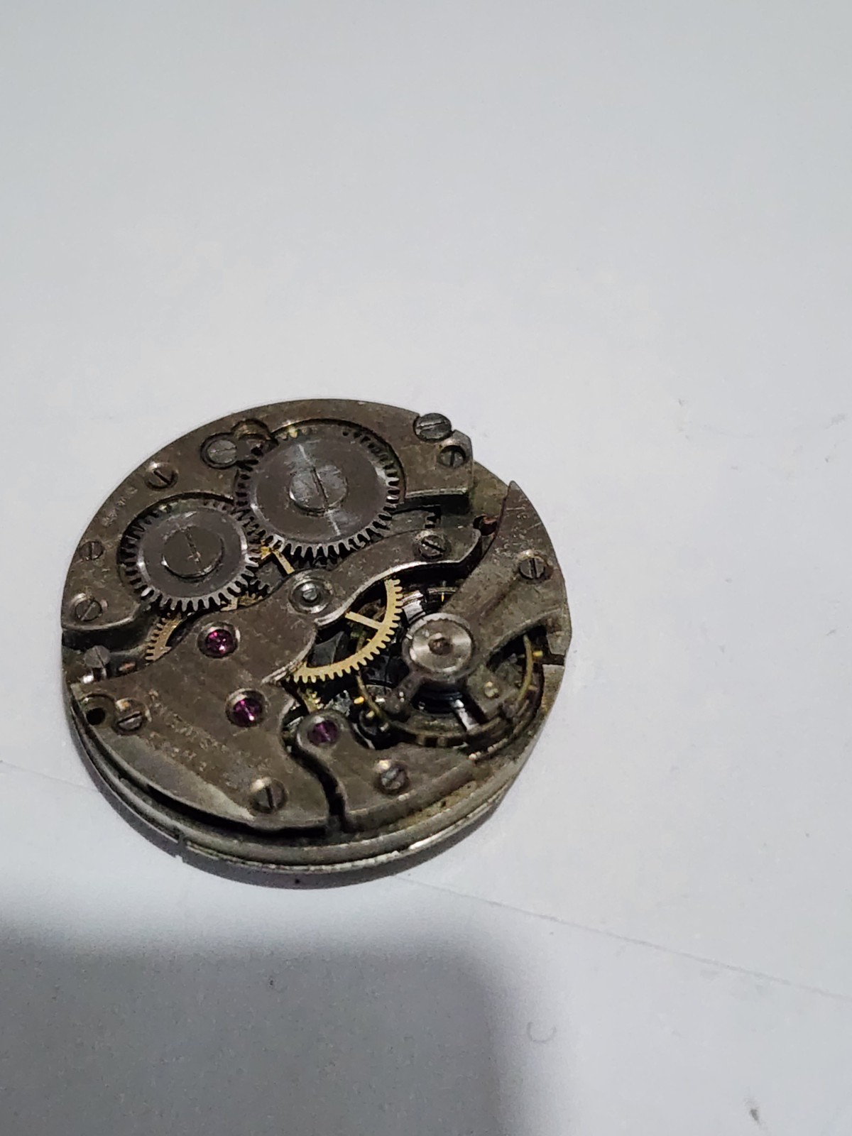 Vintage watch movement, diameter 21mm, dial & Hand, not runs