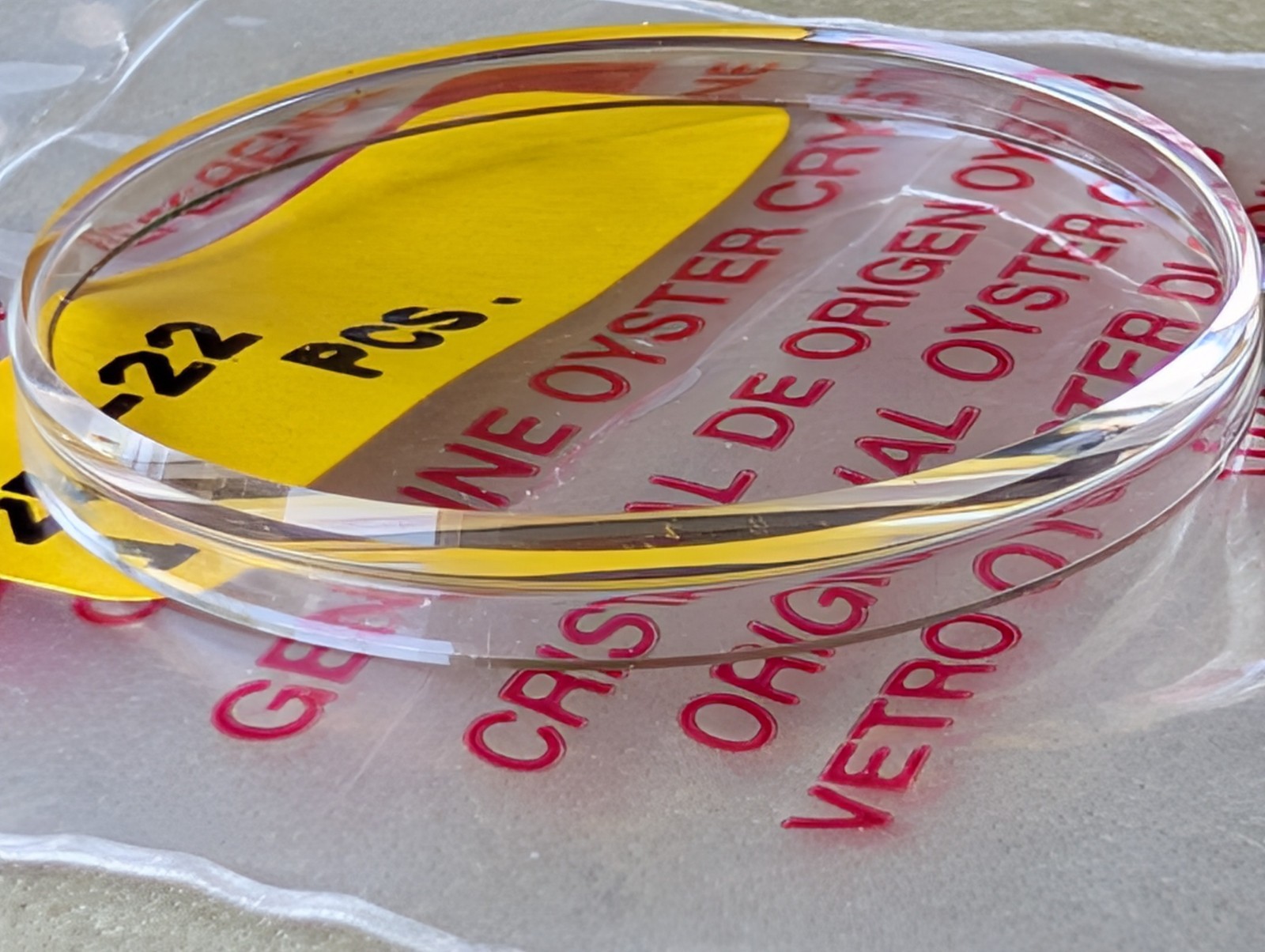Vintage Rolex Tropic 22 Non-Superdome Flat Service Crystal For Explorer 1016