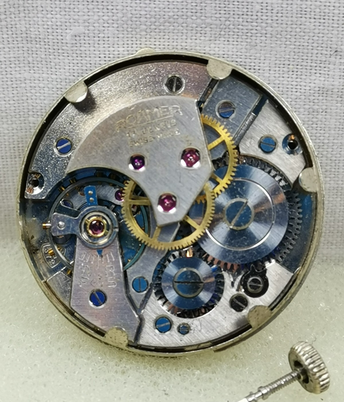 Roamer RW 17J Cal. MST 372 Swiss Wristwatch Movement Parts/ Repair!