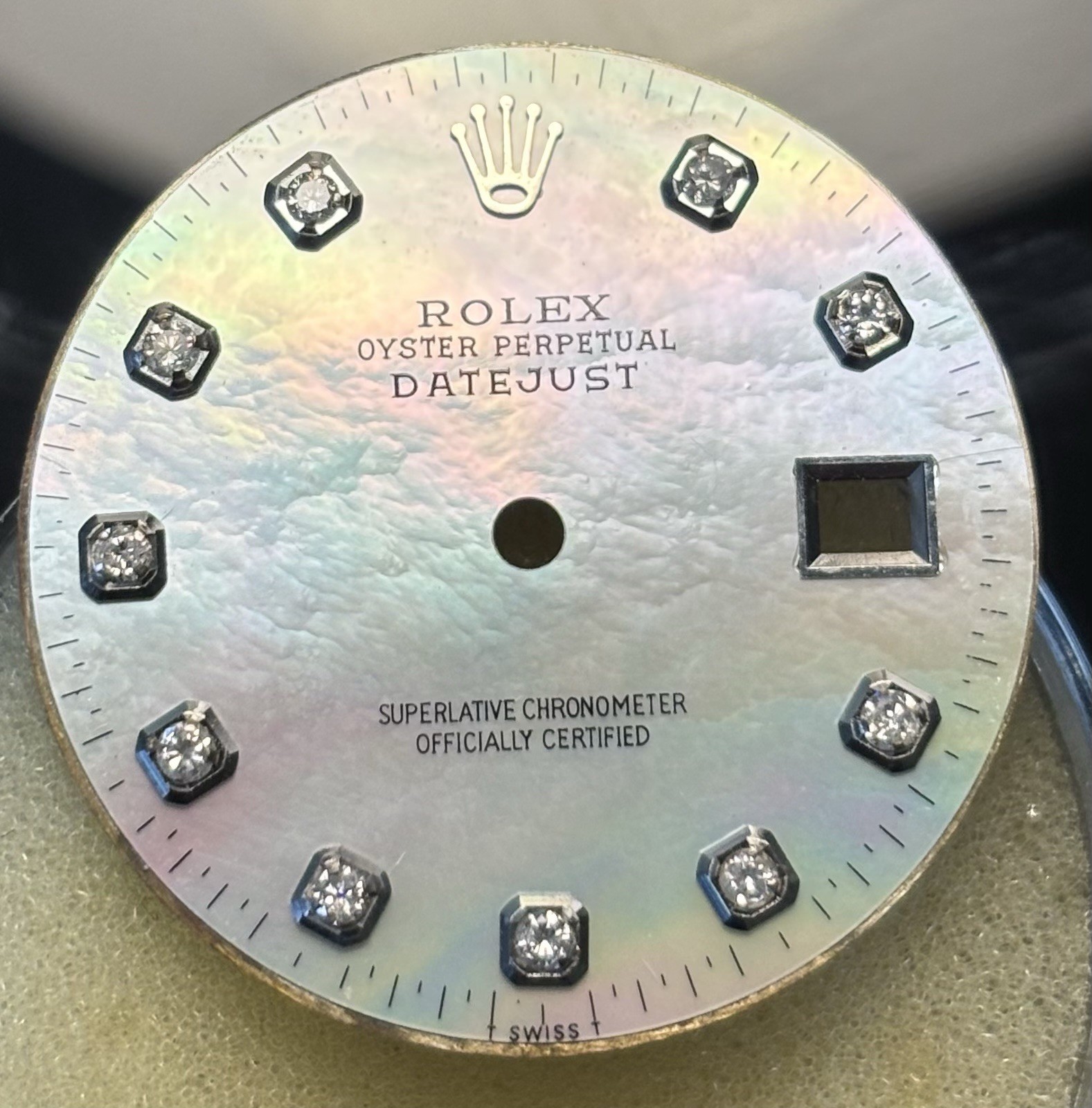 Rolex Men’s Datejust White Mother of Pearl Dial Diamond Hour Markers (A/M)