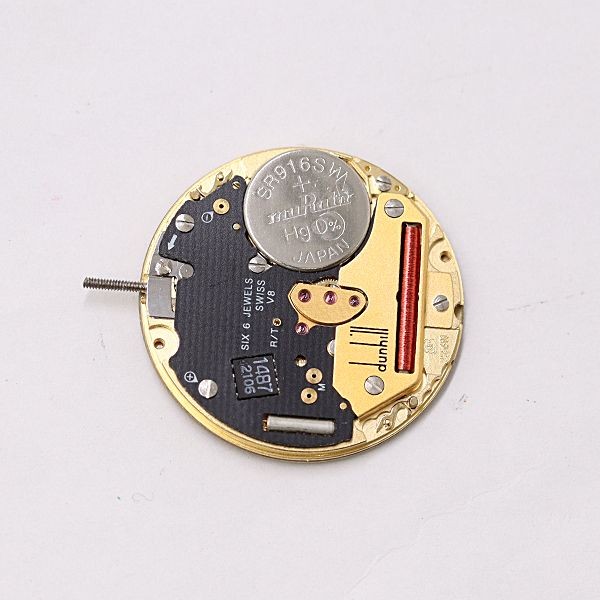 DUNHILL Genuine Movement QZ Men’s Women’s Watch Parts Gold Color For Parts #3